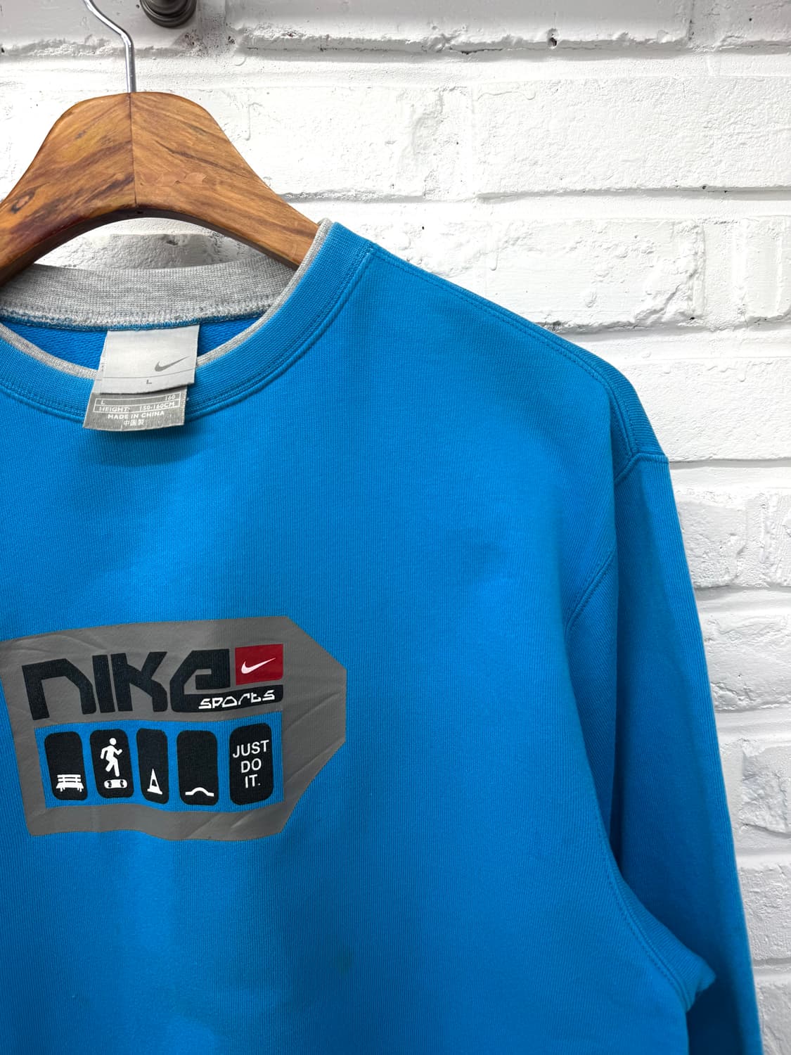 나이키 블루 레이어드 스웻셔츠 상품이미지4