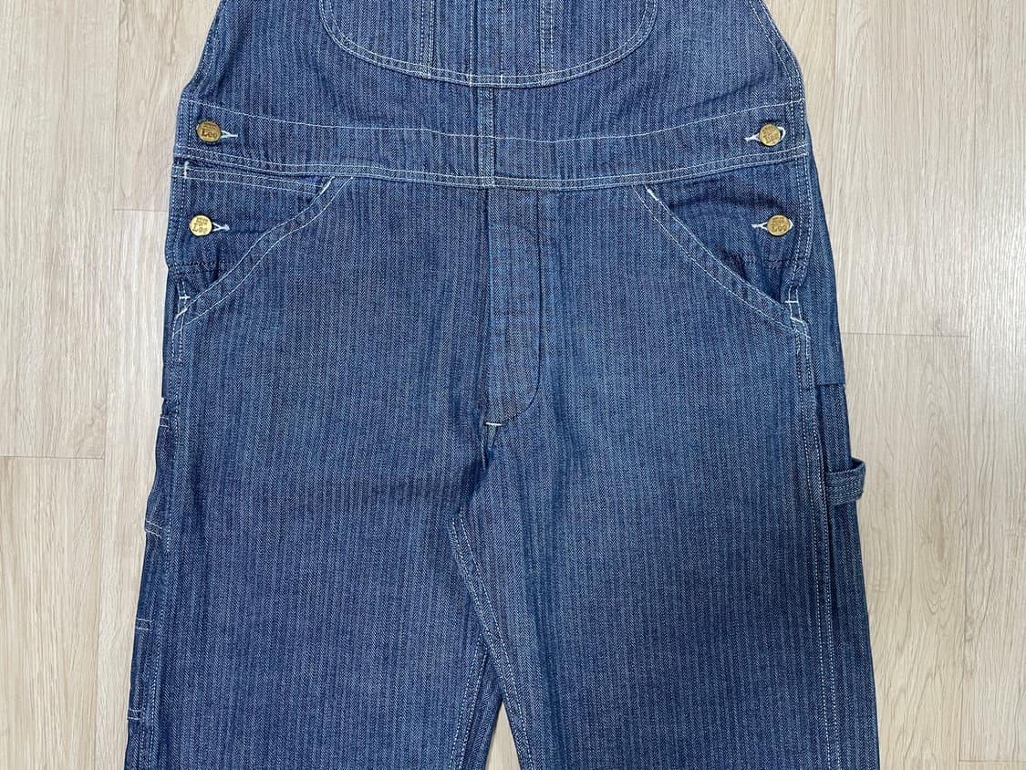 32~33) 50's 복각 Lee 헤링본 데님 오버롤(RRL&LVC&폴로 상품이미지5