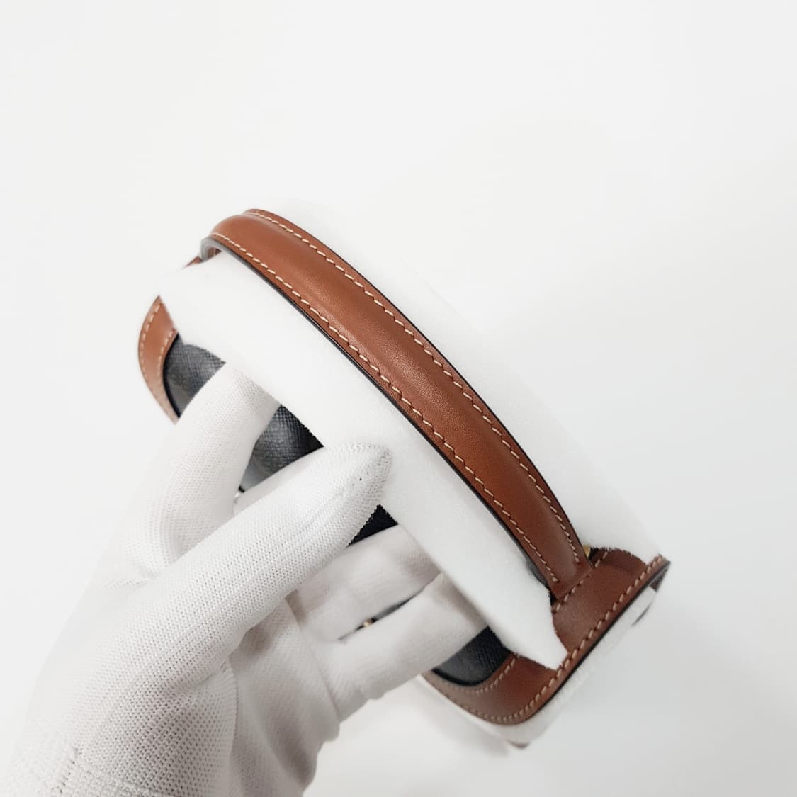 새상품! 셀린느 미니 클레아 베사체 트리오페 캔버스 탠 탑핸들  상품이미지6