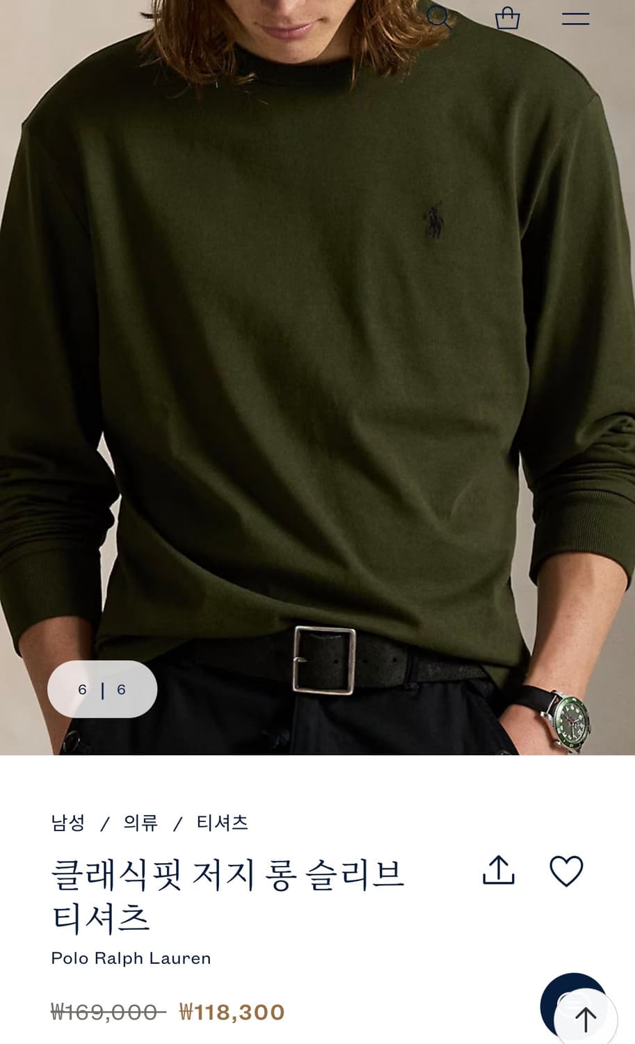 폴로 긴팔 면티(정품 QR제품) 상품이미지10