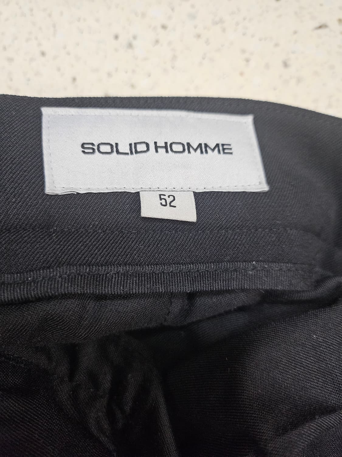 솔리드 옴므 남성 블랙 슬랙스 52 상품이미지5