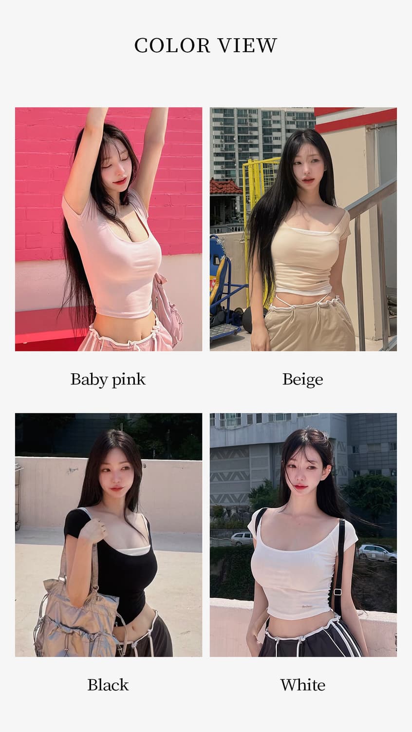 (택o새상품) 카인다미 발레리나 로고 반팔티 베이지 상품이미지8