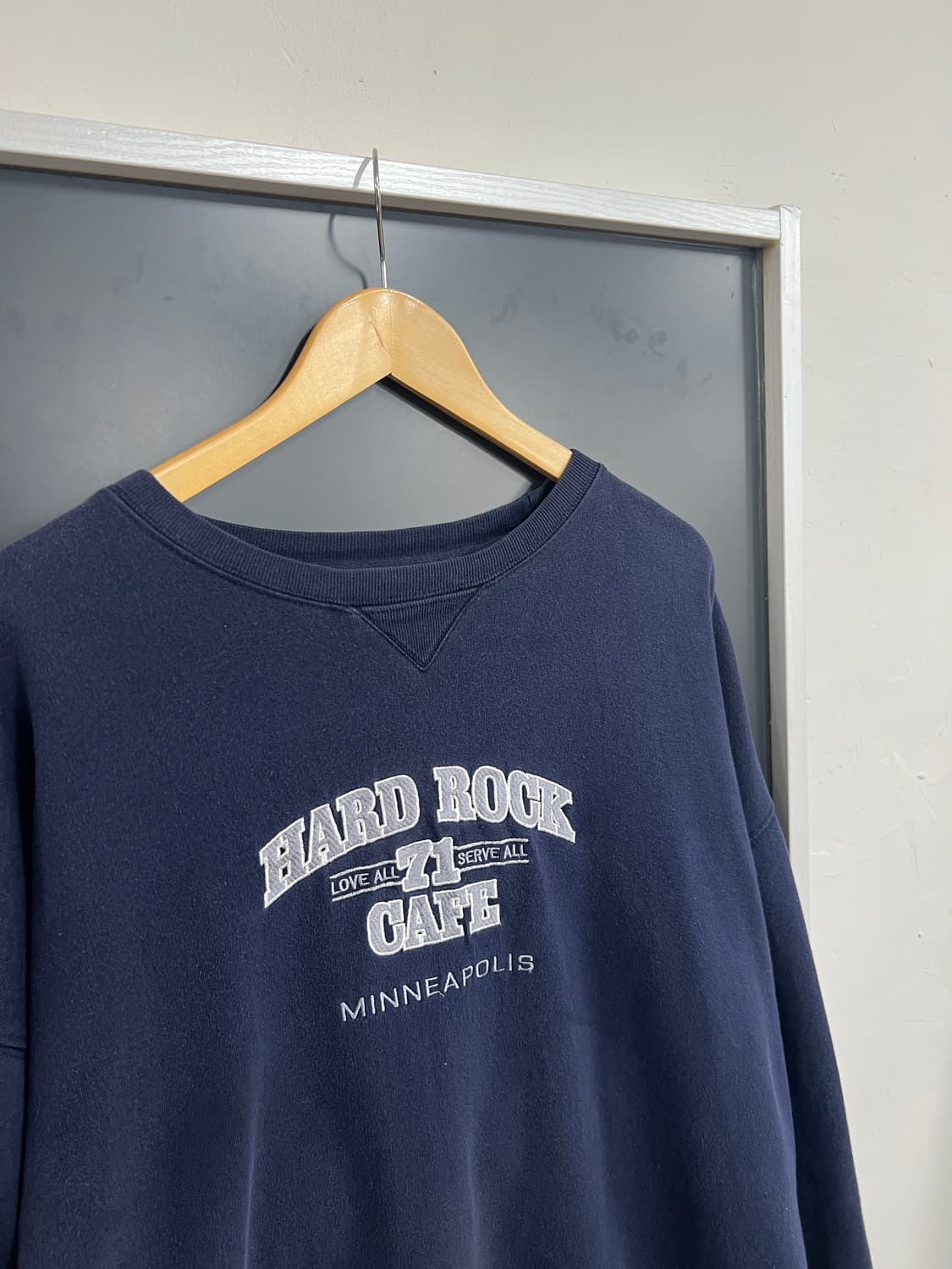 Hard Rock 90s 하드 락 카페 올드스쿨 네이비 스웻셔츠 맨투맨 상품이미지2