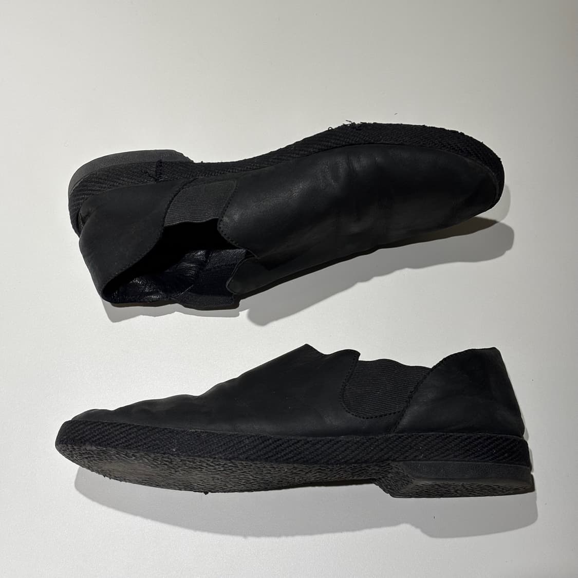 3) 요지 야마모토 레더 슬립온 상품이미지3