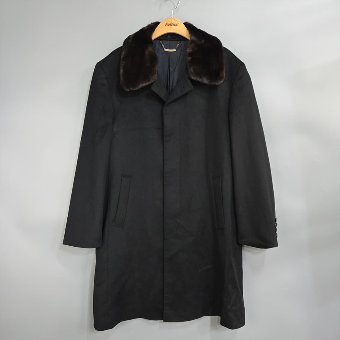 바쏘(BASSO) 캐시미어 밍크퍼 코트 105 상품이미지1