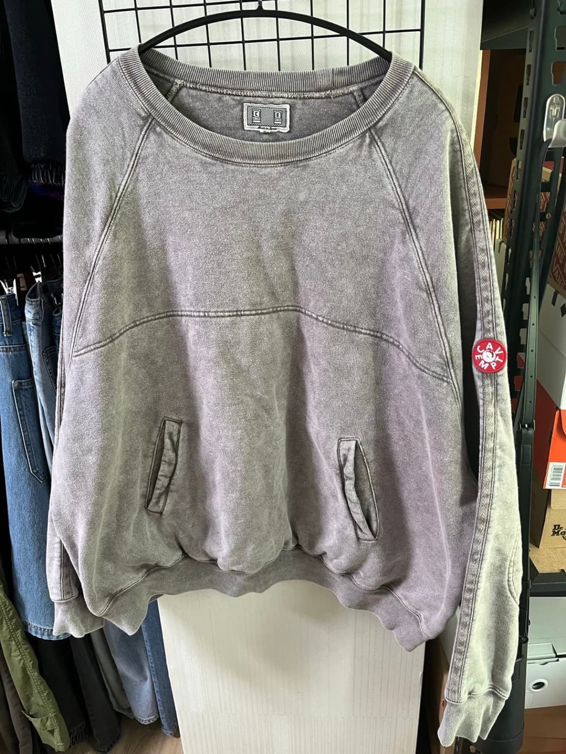 L)카브엠트 오버다이 크루넥 상품이미지1