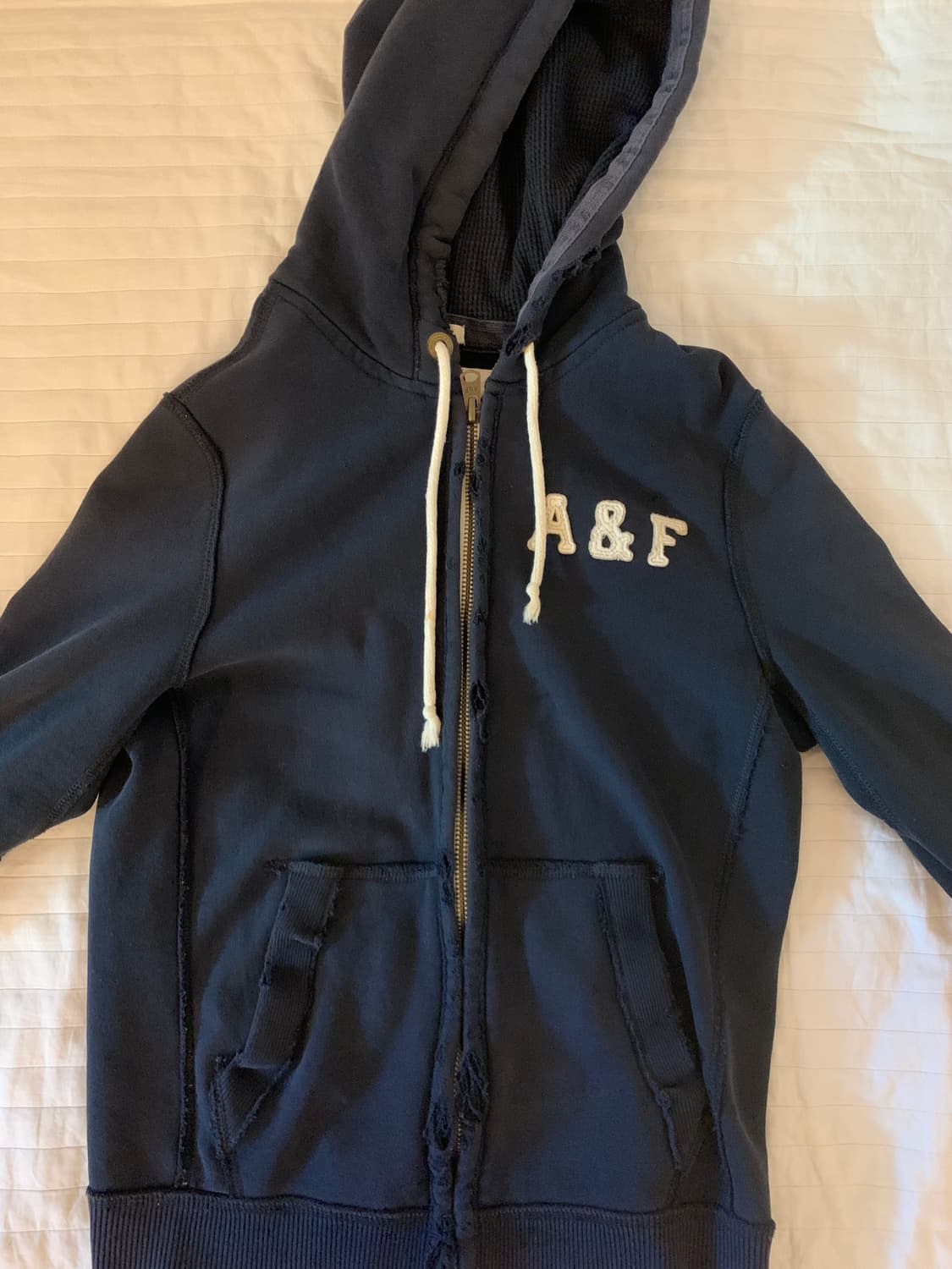 아베크롬비 후드집업 s 네이비 상품이미지2