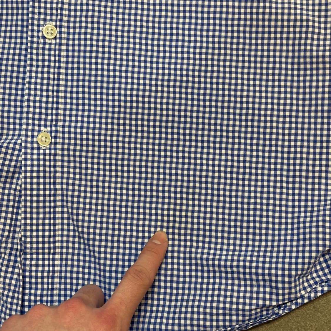 L 폴로랄프로렌 블루 체크 셔츠  상품이미지6