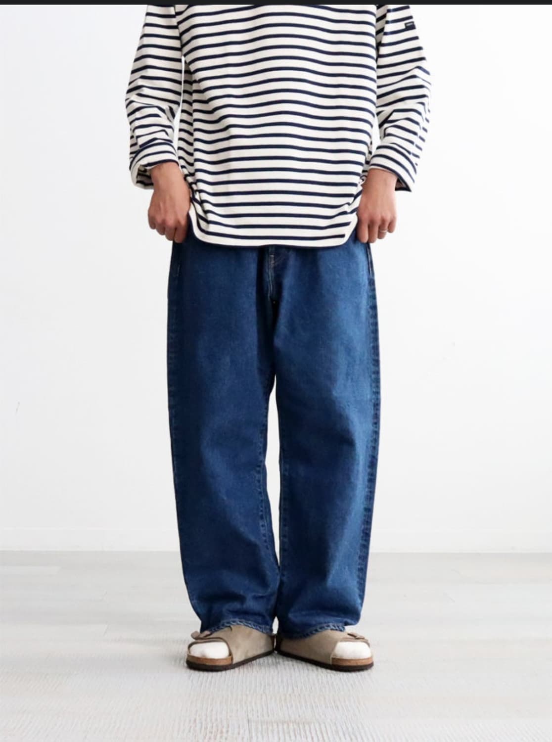 하츠키 와이드테이퍼드 블루 5사이즈 상품이미지1