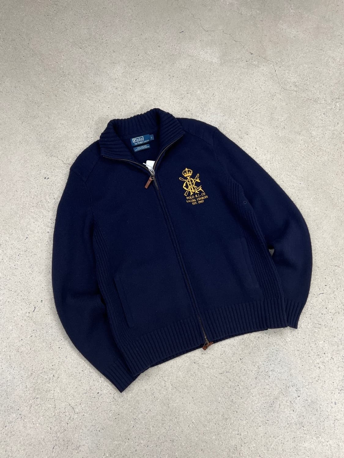 폴로 랄프로렌 크레스트 울 니트집업 상품이미지2