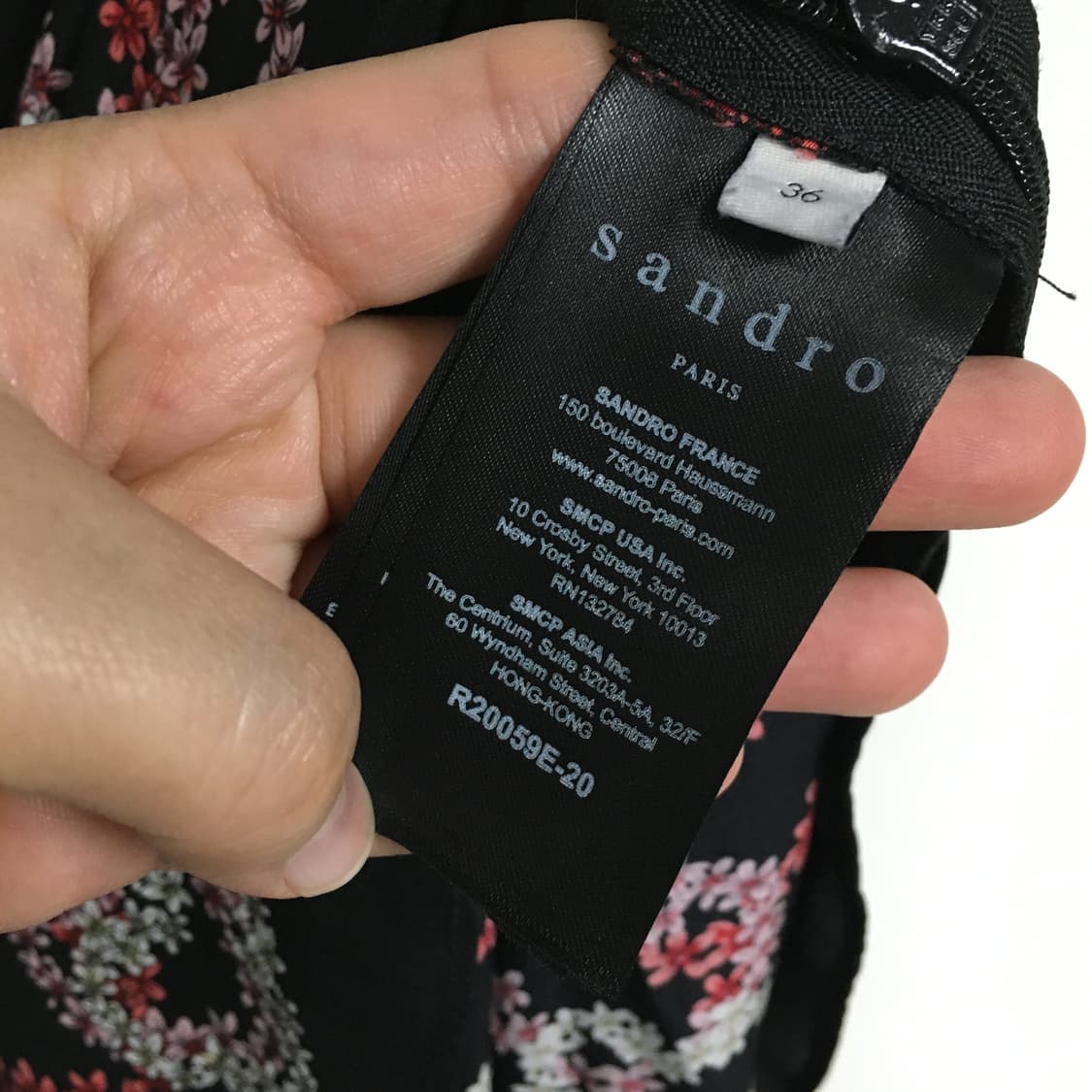 SANDRO 산드로 실크 하트 원피스 38 상품이미지6
