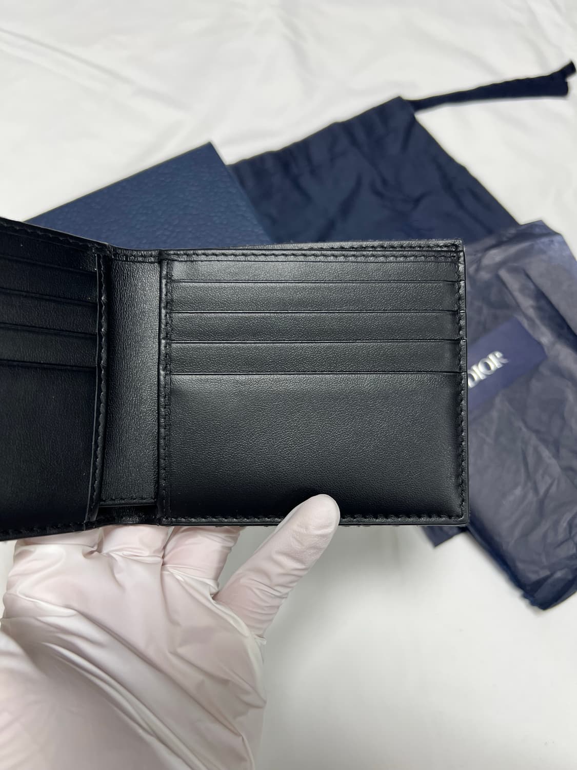 [정품] 신형, 새상품급 / 디올 오블리크 반지갑 베이지 상품이미지6