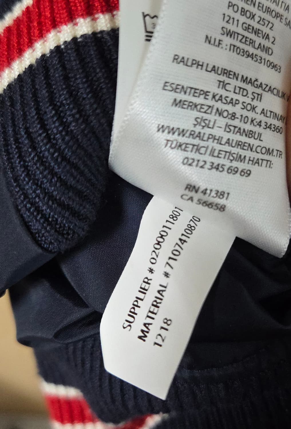 (착샷) 폴로 랄프로렌 로고 스타디움 자켓 바람막이  상품이미지3