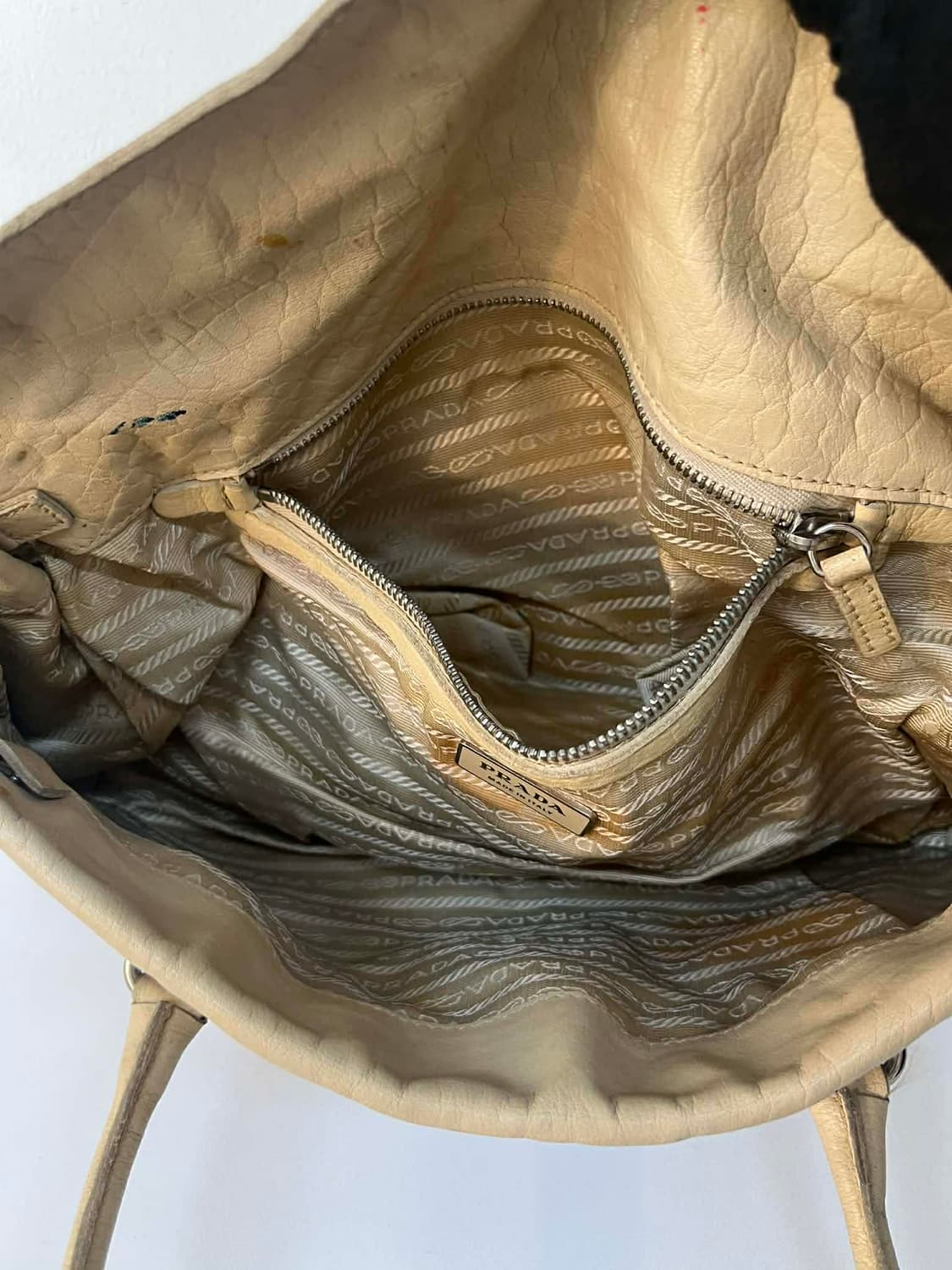 프라다 빈티지 카프스킨 핸들 숄더백 토트백 상품이미지6