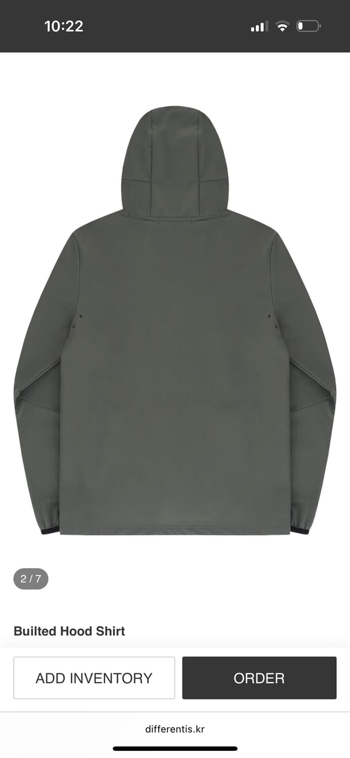 디프런트이즈 Builted Hood Shirt  상품이미지3