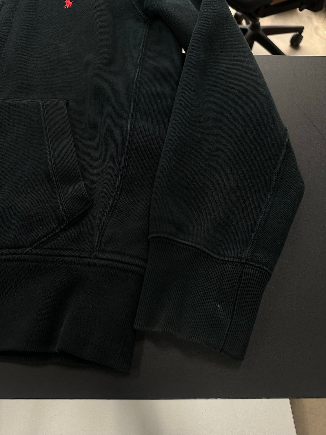 폴로랄프로렌 코튼 후드집업 블랙 상품이미지5