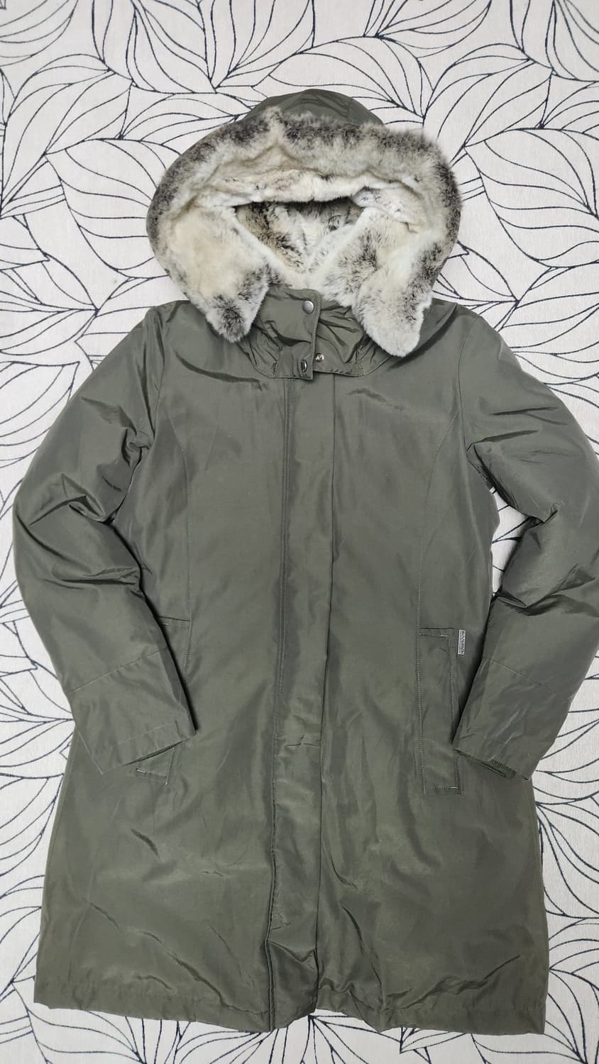 여성 울리치 보우브릿지 카키 패딩 S 55~66 상품이미지1