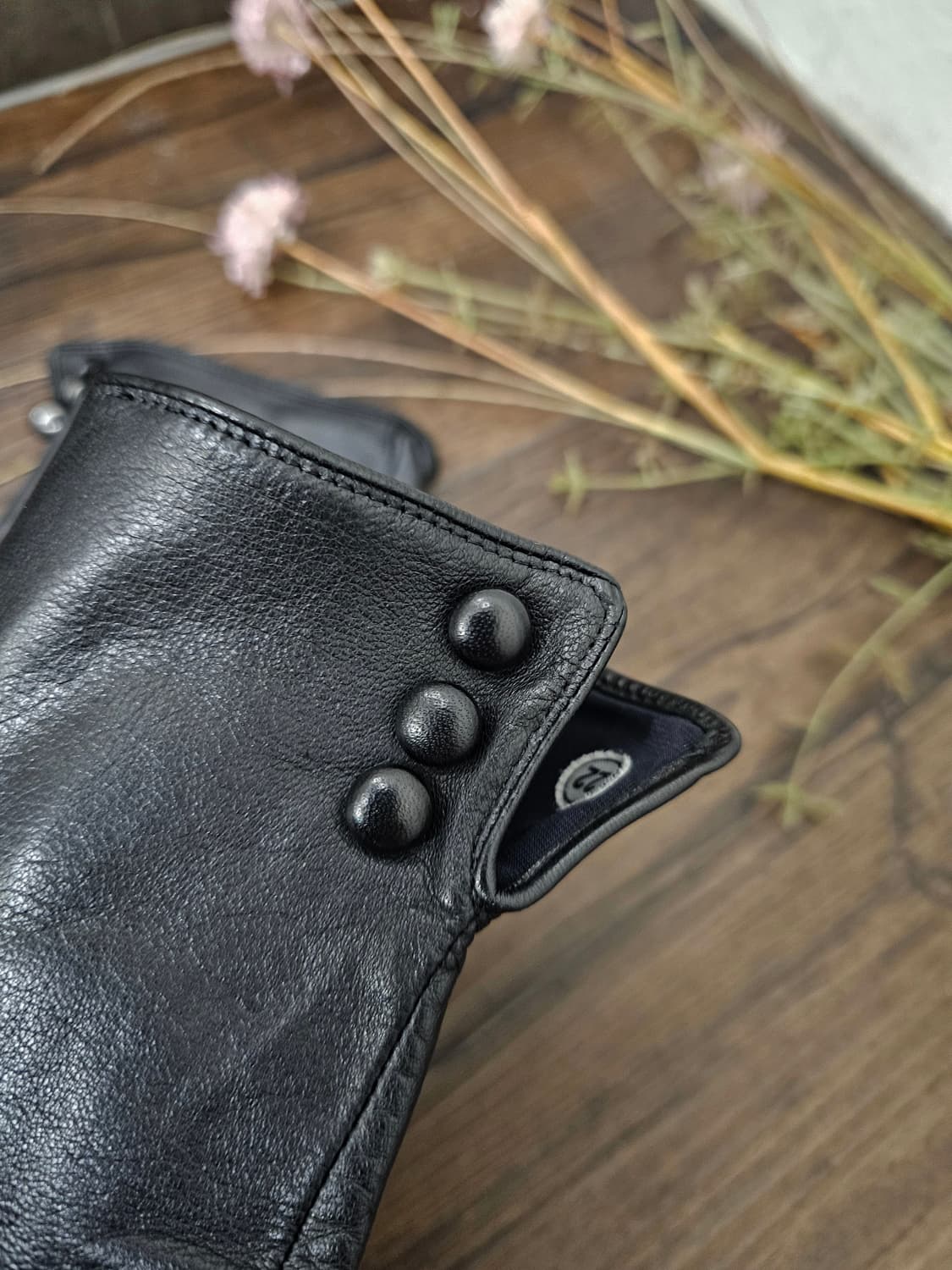 블랙 램스킨 장갑 상품이미지4