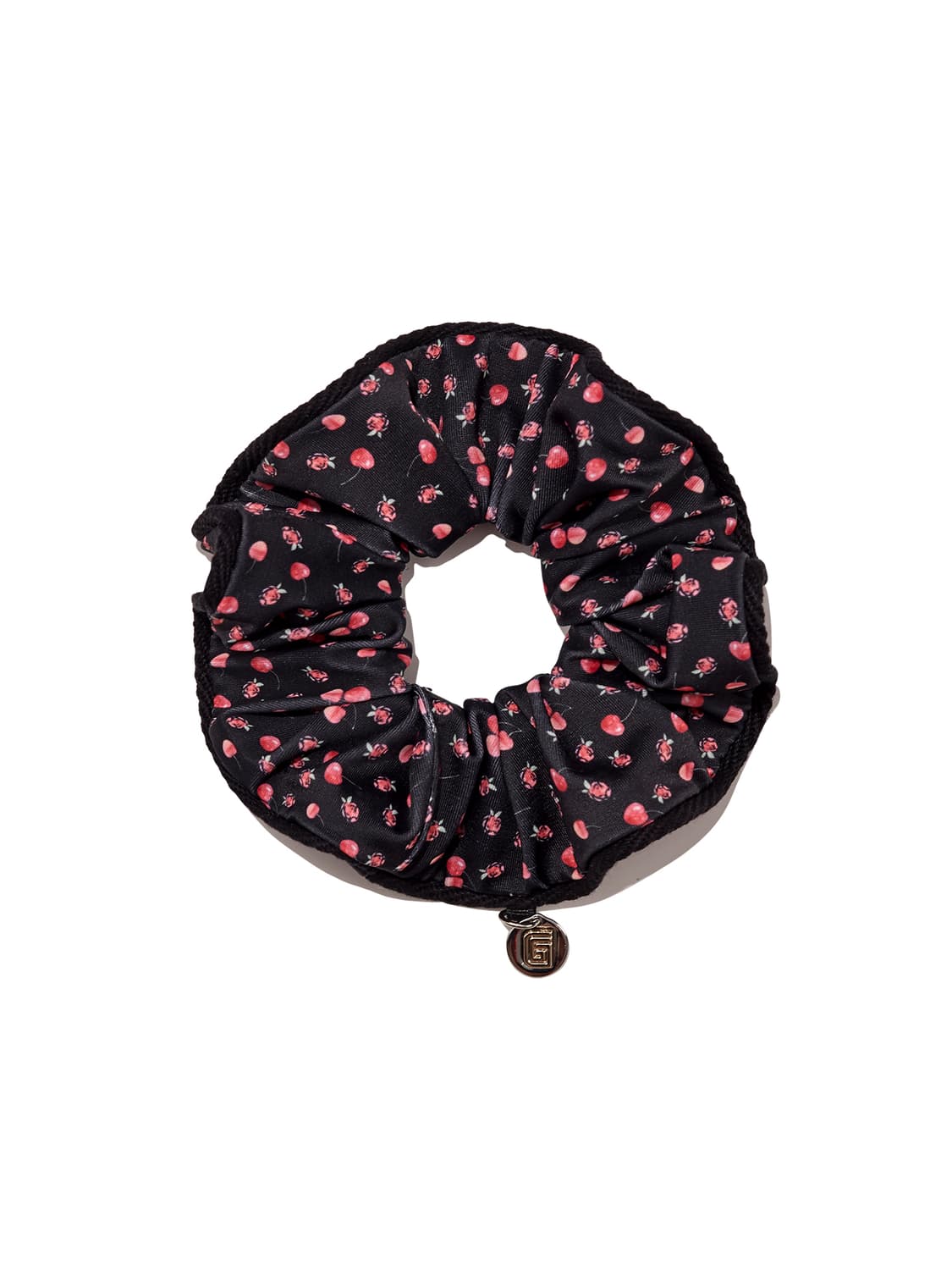 CHARM SCRUNCHIE (BLACK CHERRY) 상품이미지1