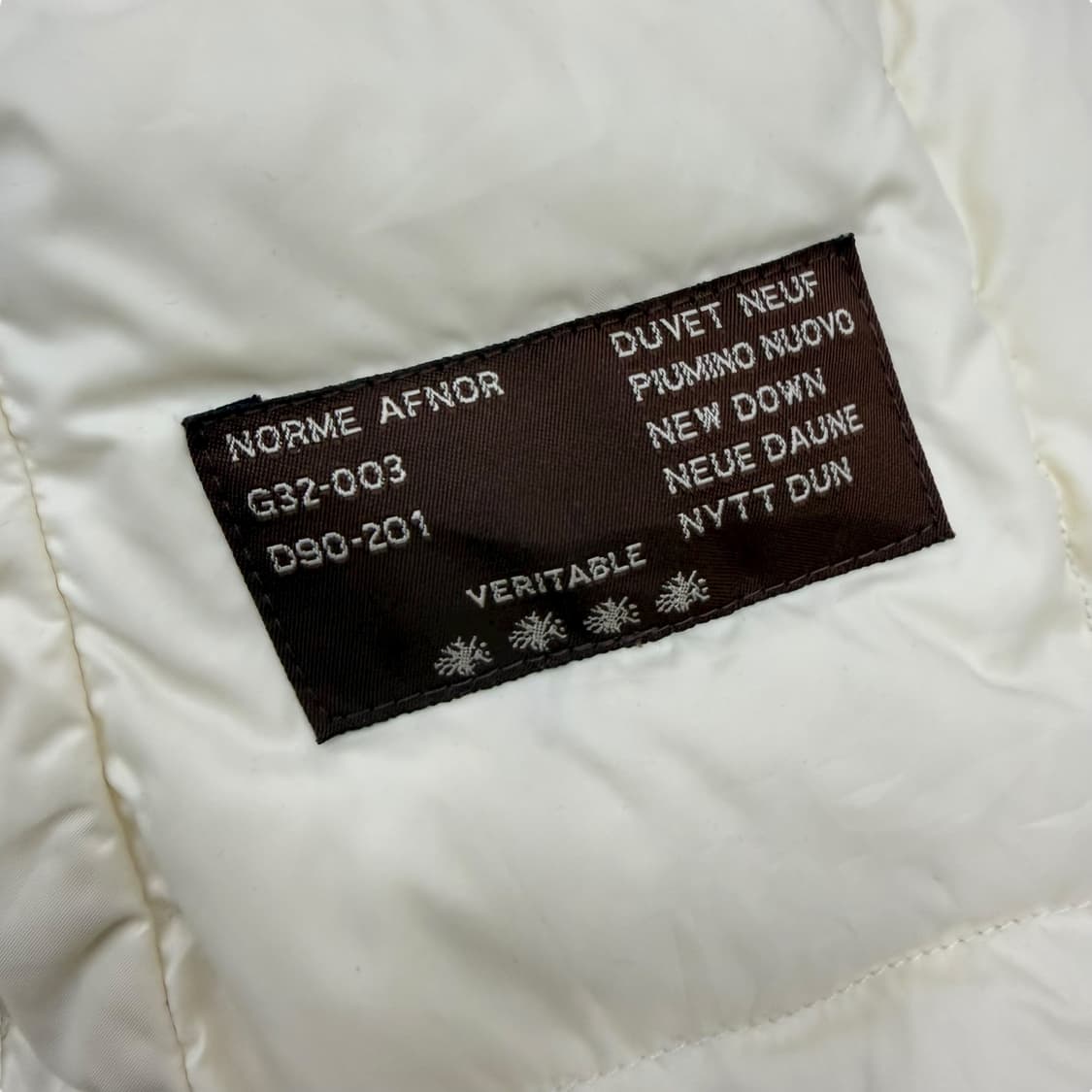 빈티지 몽클레어 화이트 밍크퍼 구스다운 패딩 점퍼 상품이미지7