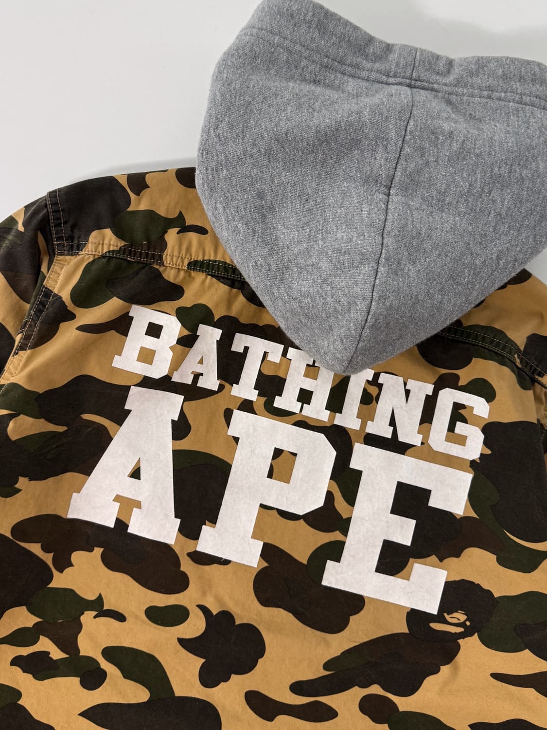 베이프 루즈핏 1st 황계 카모플라주 후드 셔츠 자켓 상품이미지6