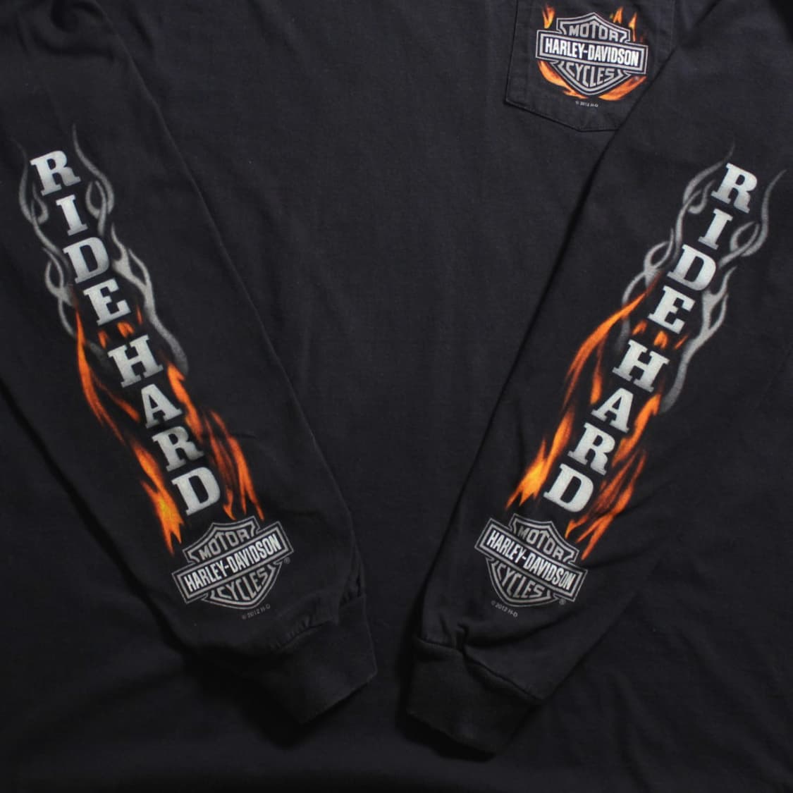 00's Harley-Davidson 캐나다 Red Deer 롱 슬리브  상품이미지3