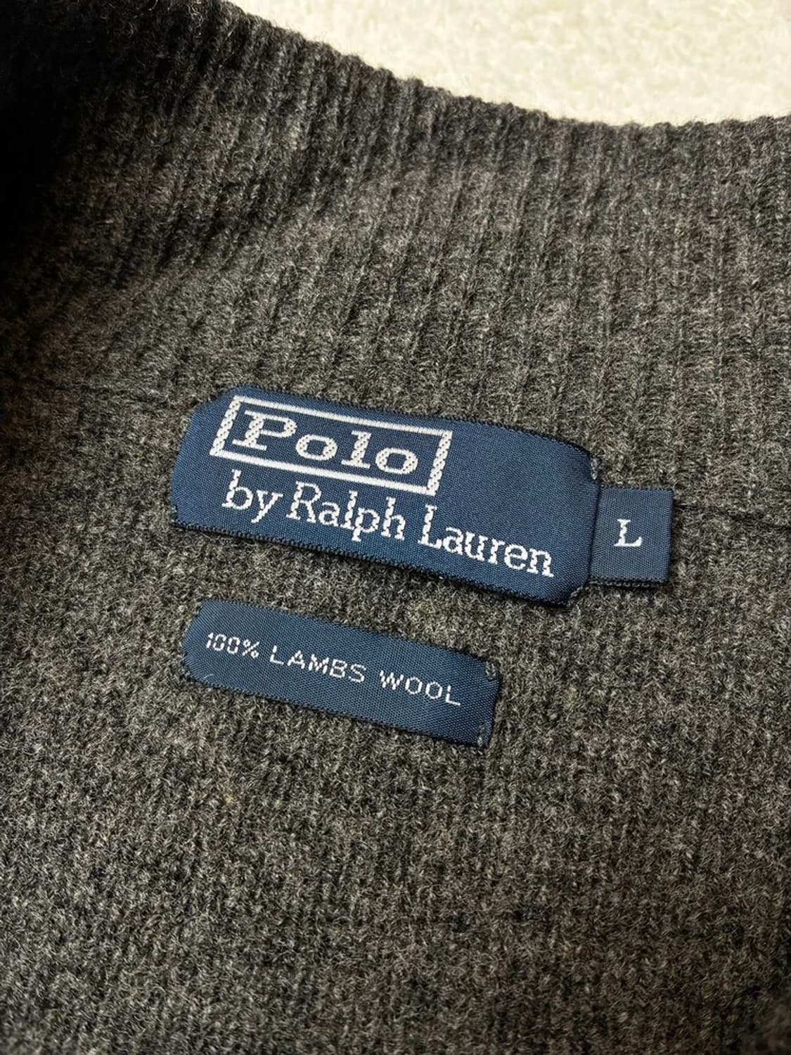 폴로 랄프로렌 90's 투웨이 램스울 니트 집업 가디건 PN5784    상품이미지7
