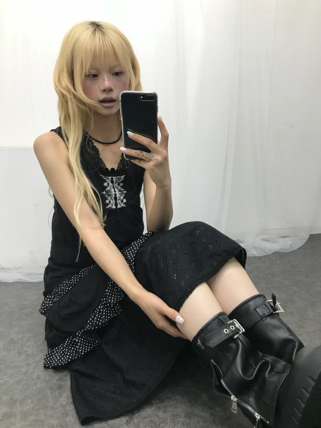 ✿블랙 도트 레이스 페어리 set ✿ 상품이미지1