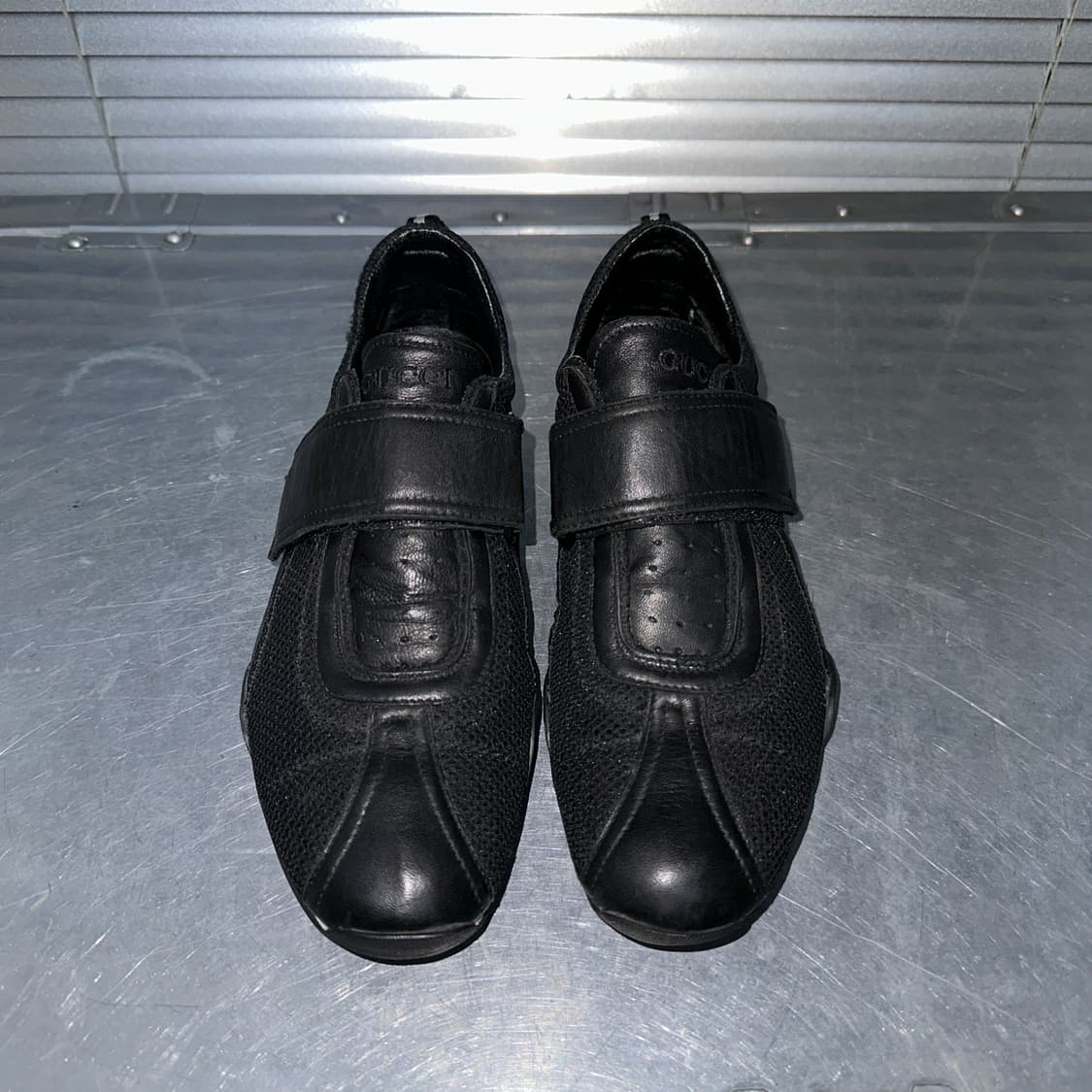 00s 블랙 구찌 스포츠 벨크로 스트랩 스니커 상품이미지4