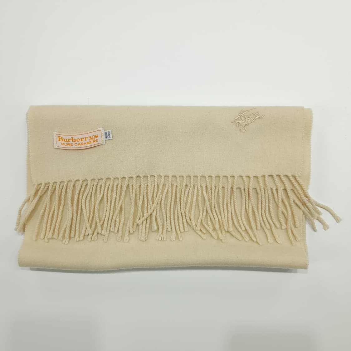 MX216 버버리 크림아이보리 캐시미어 목도리 머플러 상품이미지8