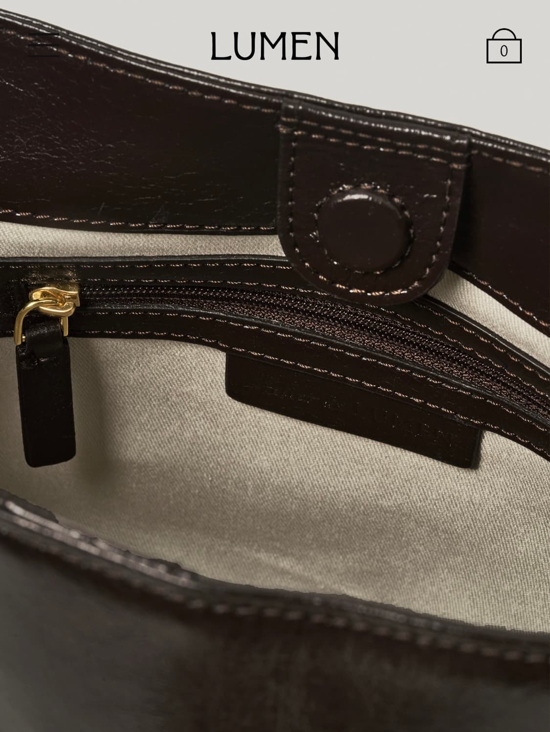 Atelier de LUMEN Marron Bag (Organ Brown 상품이미지10