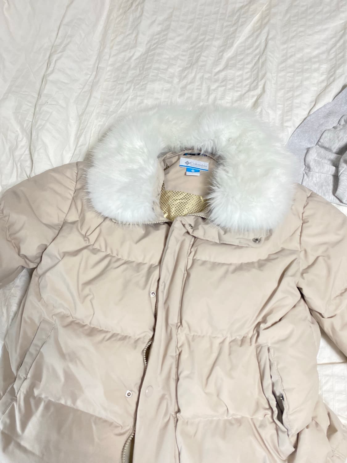 컬럼비아 여성 패딩 아이보리 (L) 상품이미지1