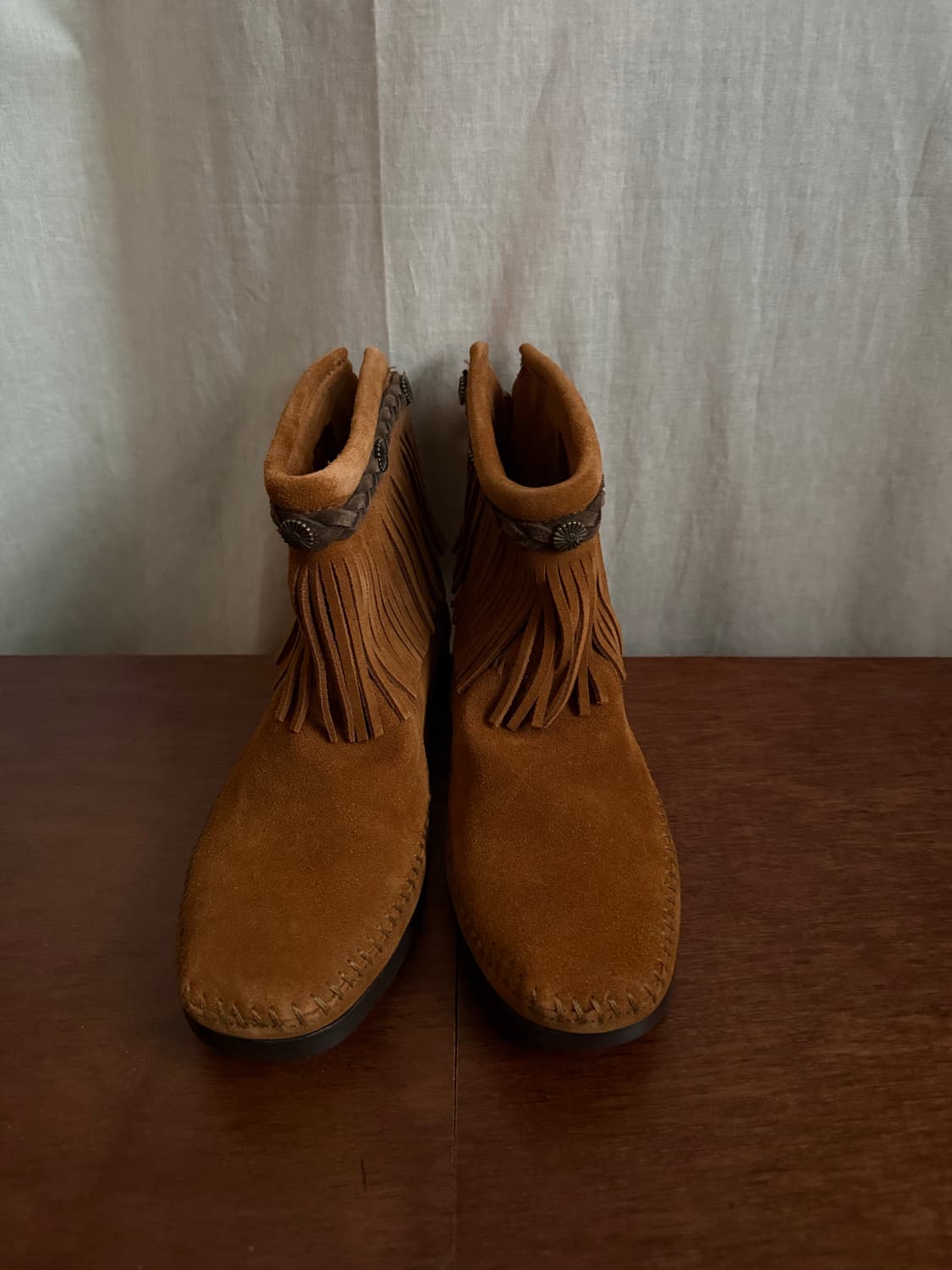 MINNETONKA   fringe suede boots 상품이미지5