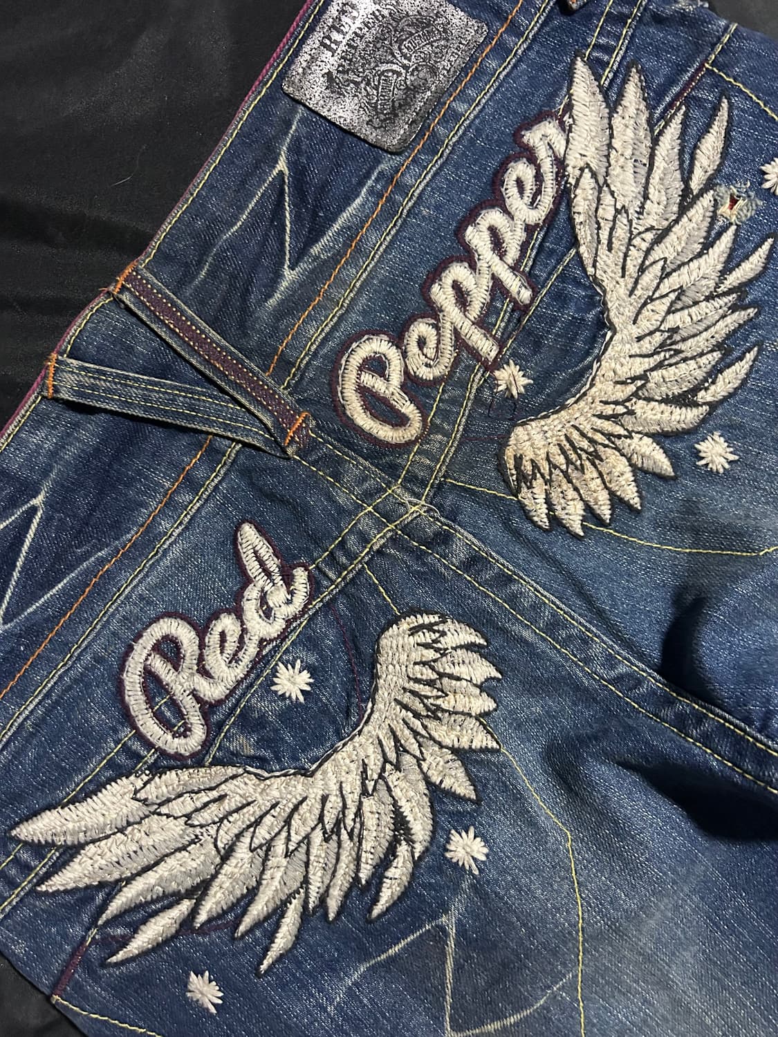 red pepper wings washing denim jeans 상품이미지2