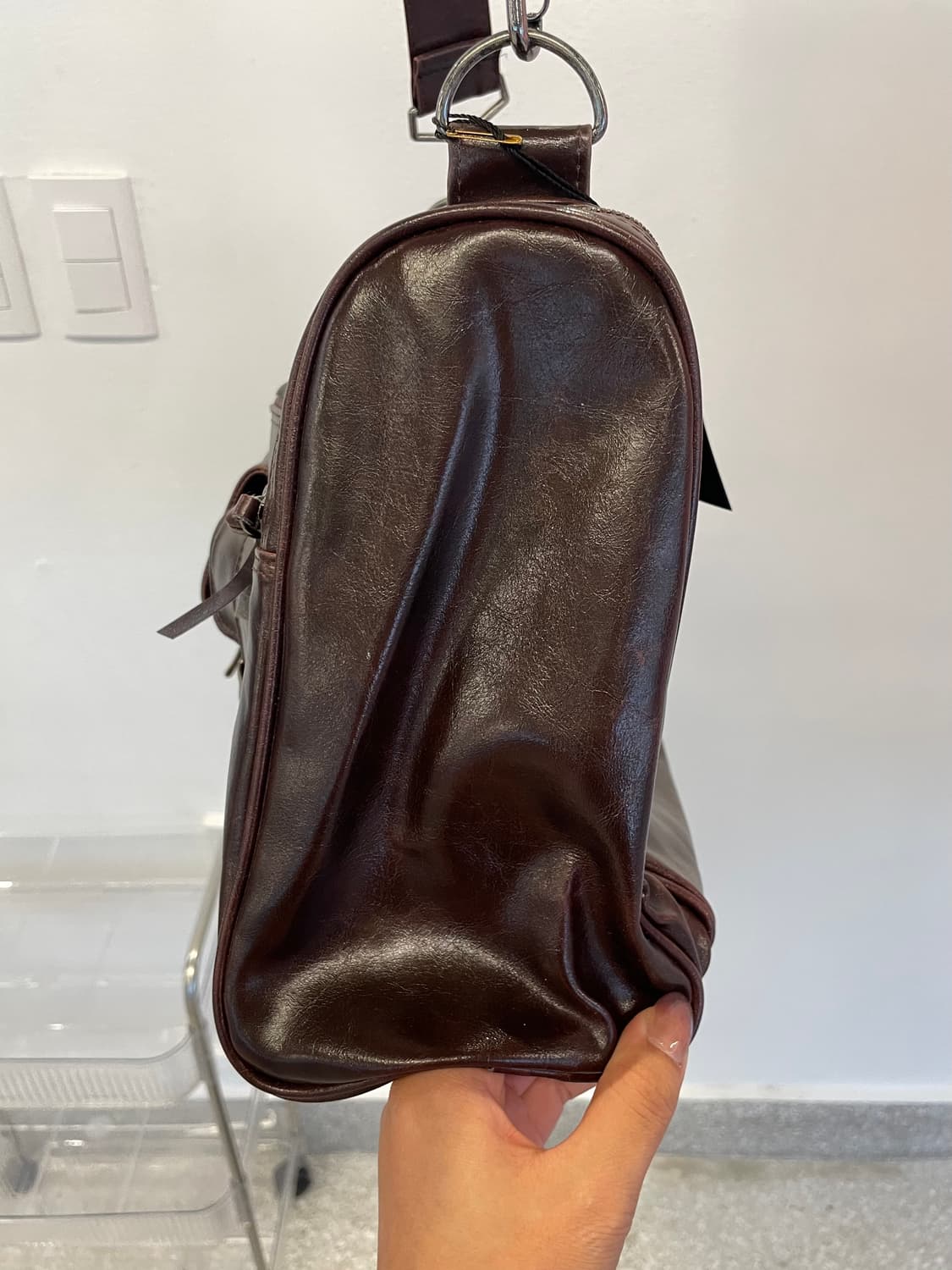 Vintage leather cross bag 상품이미지3