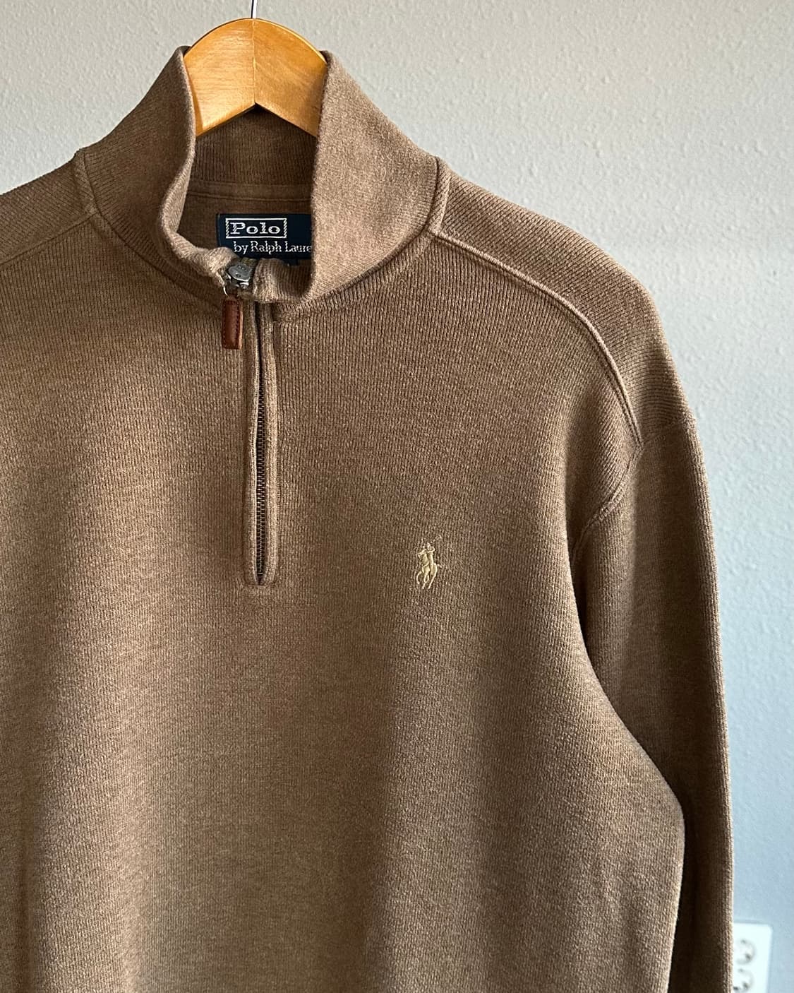 [M]폴로 랄프로렌 브라운 하프집업 코튼 니트 상품이미지3