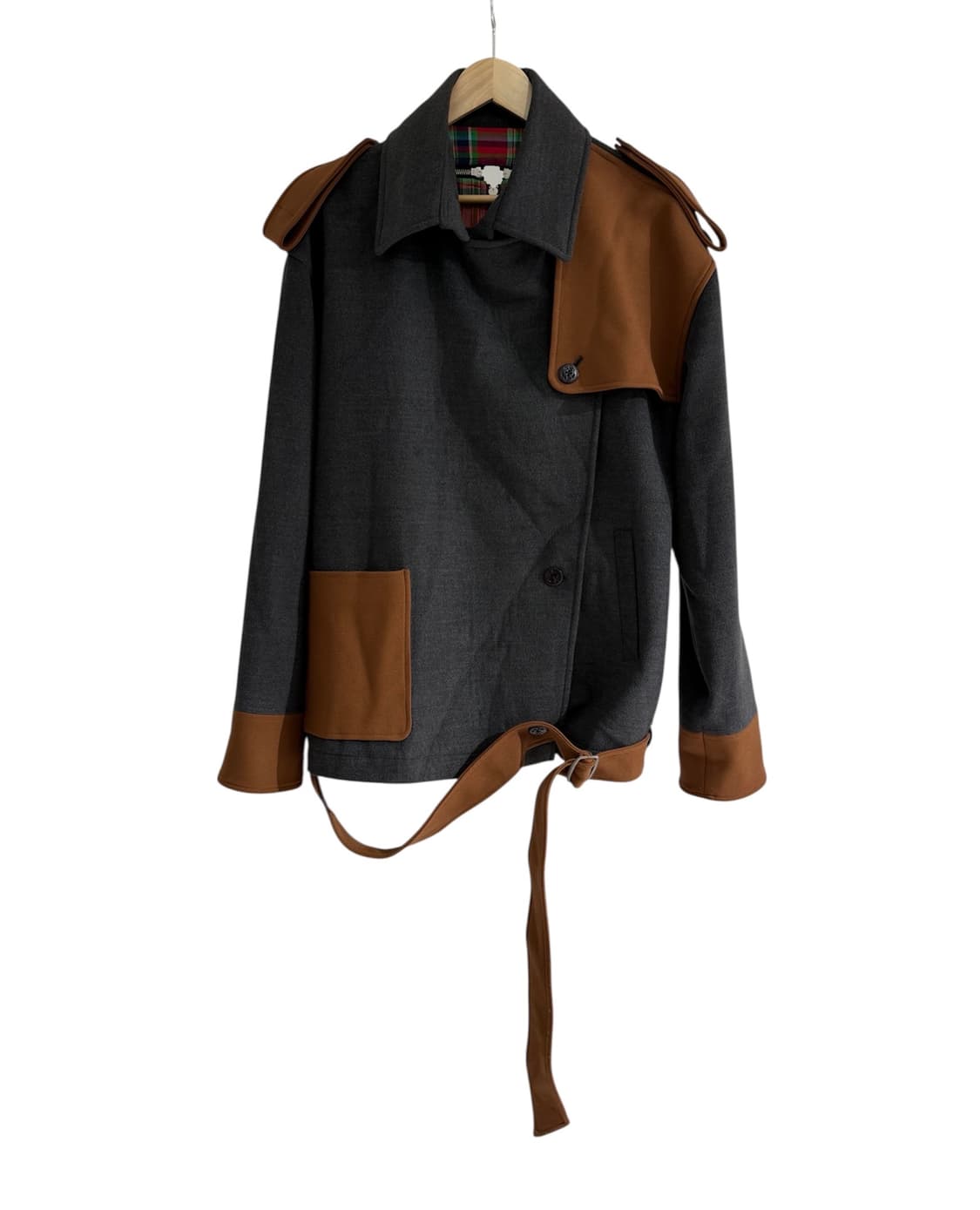 카루소 백지퍼 트렌치 자켓 상품이미지1