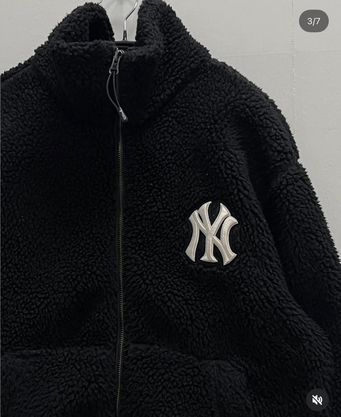 MLB 뉴욕양키즈 양털 뽀글이 후리스 자켓 상품이미지3