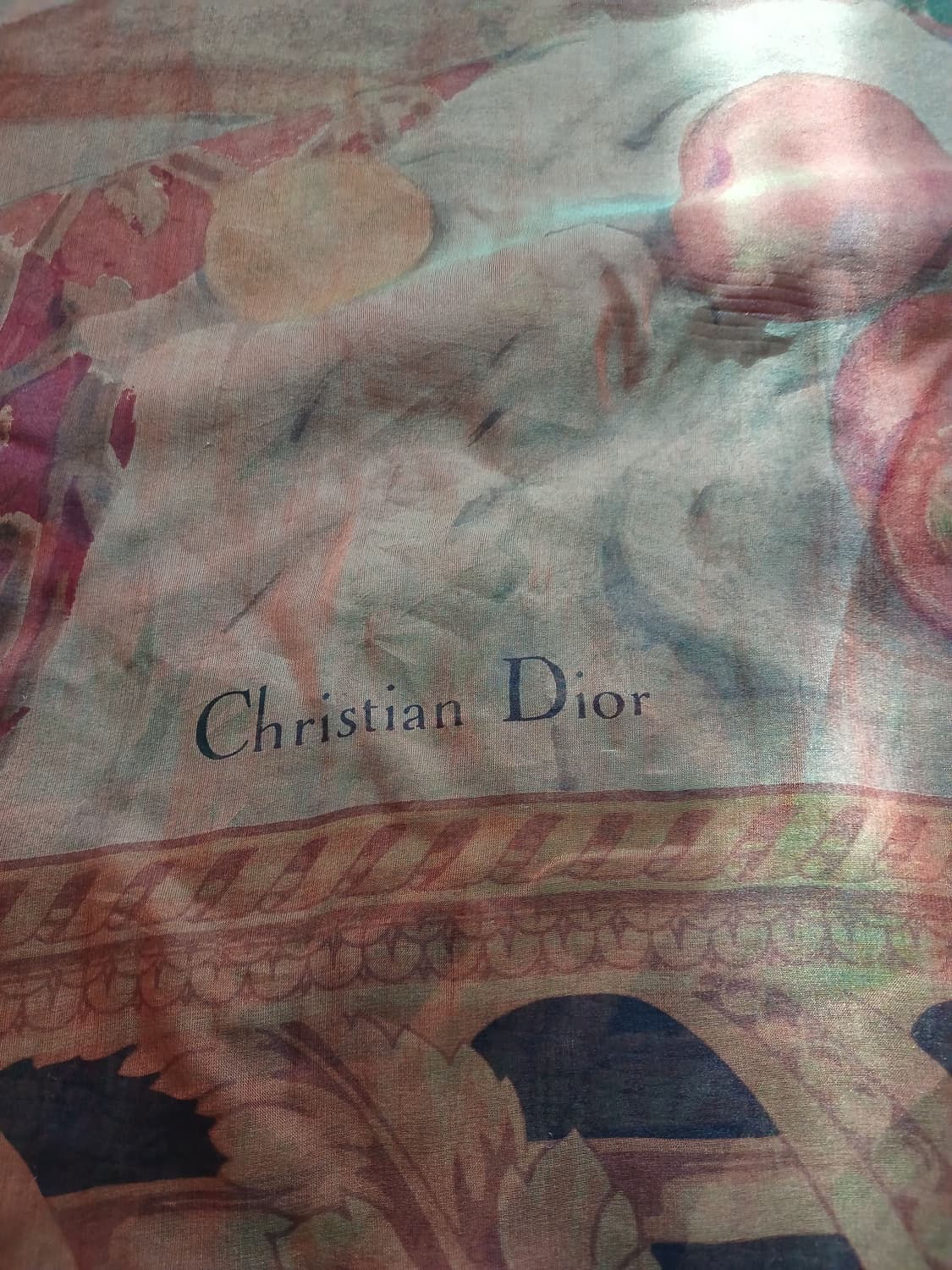 크리스찬 디올 정물화 실크 스카프 상품이미지2