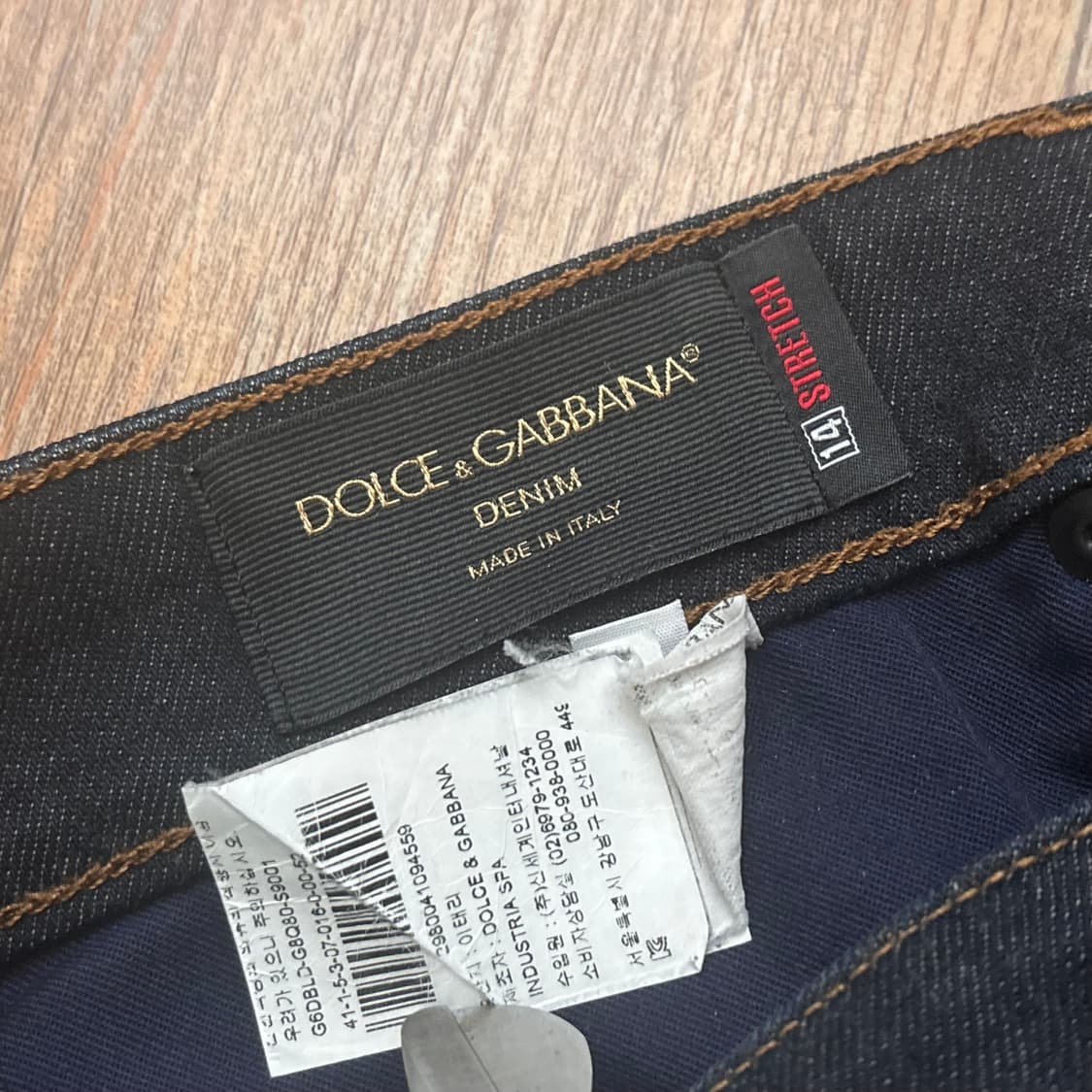 돌체앤가바나 36 슬림 스키니 데님 청바지 신세계 이태리 수입 정품 상품이미지3