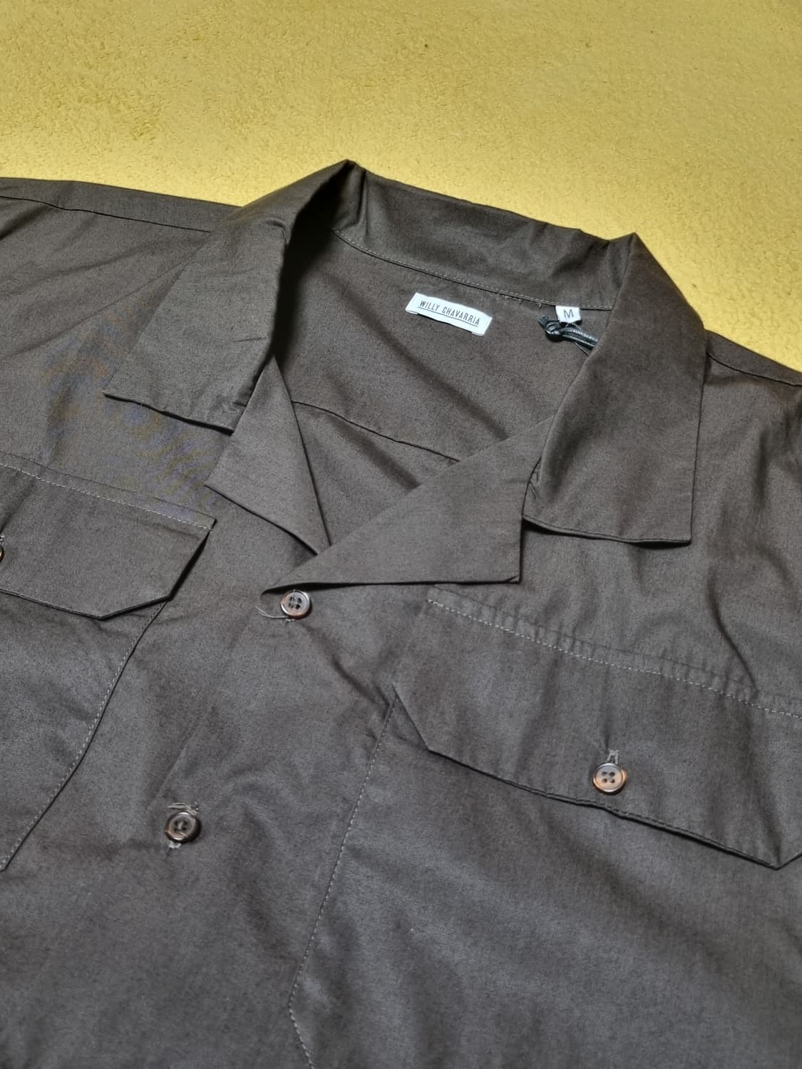 [M] 윌리 차바리아 오픈 카라 셔츠 상품이미지3