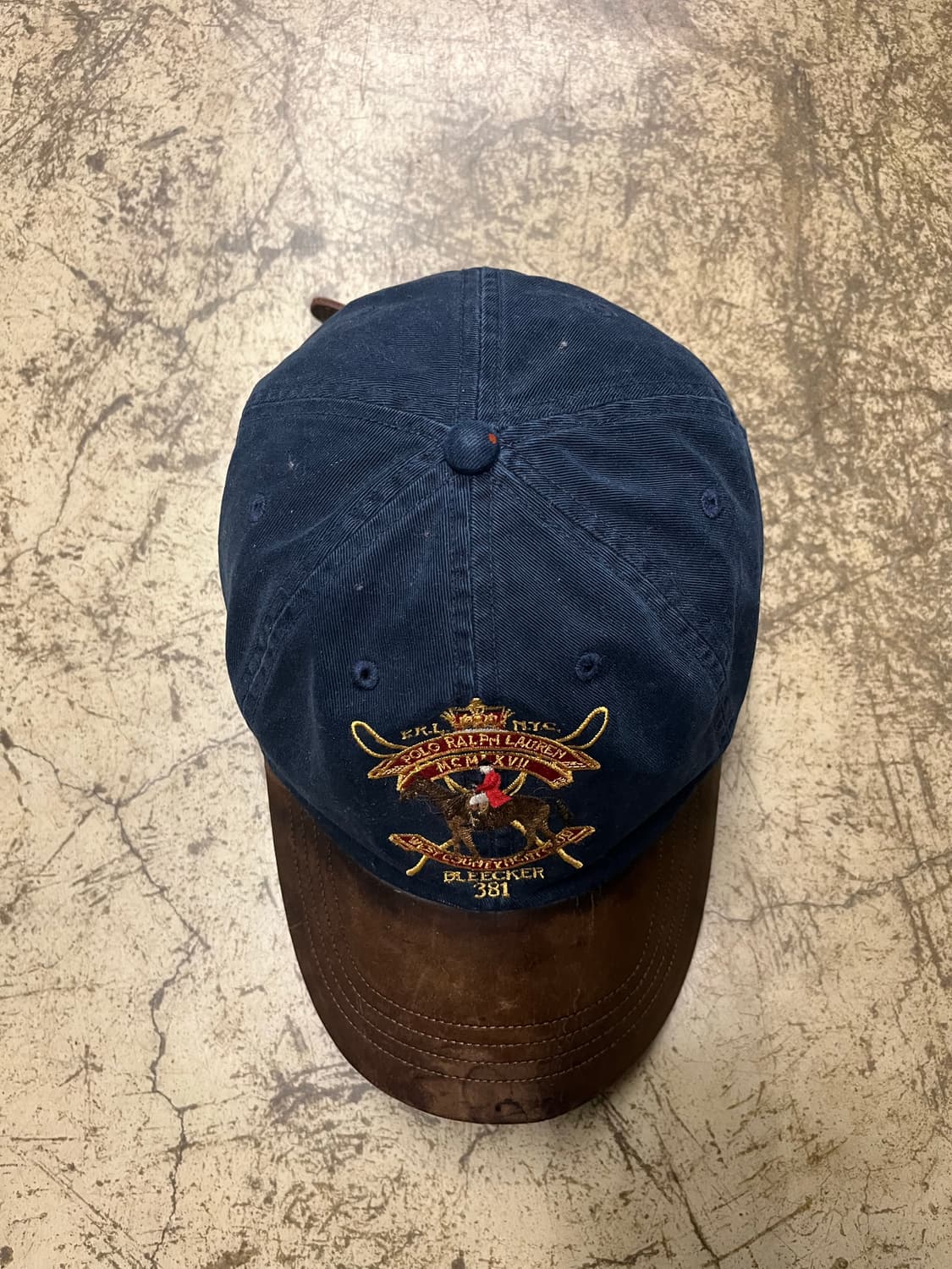 00s 폴로 랄프로렌 네이비 볼캡 가죽챙 상품이미지3