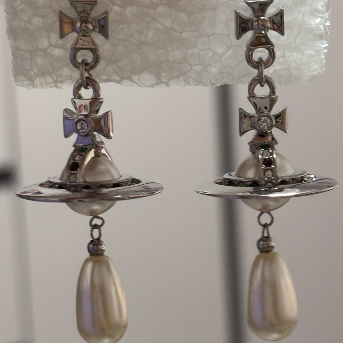 비비안웨스트우드 드롭 귀걸이 새상품 진주 드롭 이어링  상품이미지3