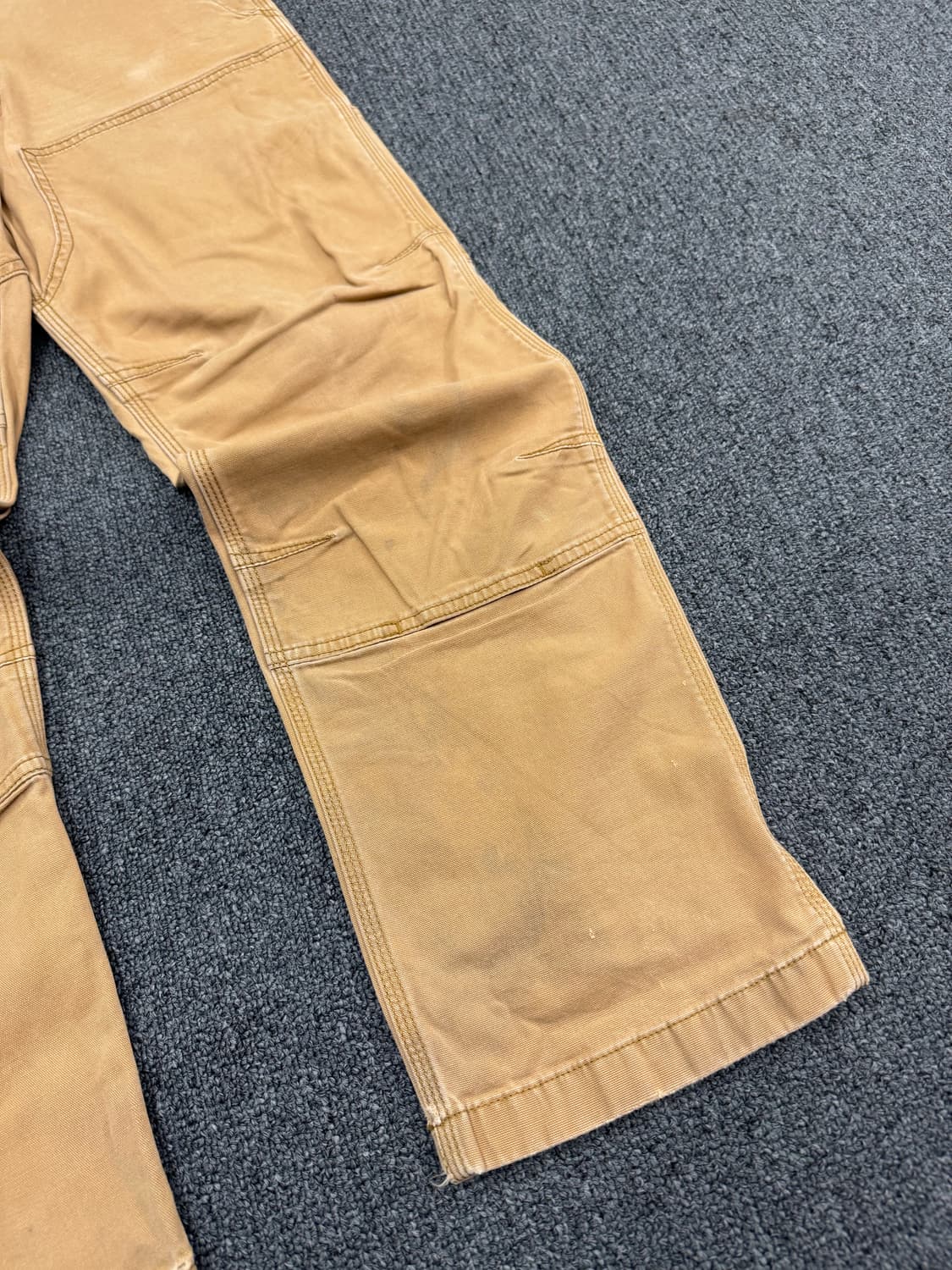 칼하트 빈티지 베이지 더블니 워크팬츠 상품이미지3