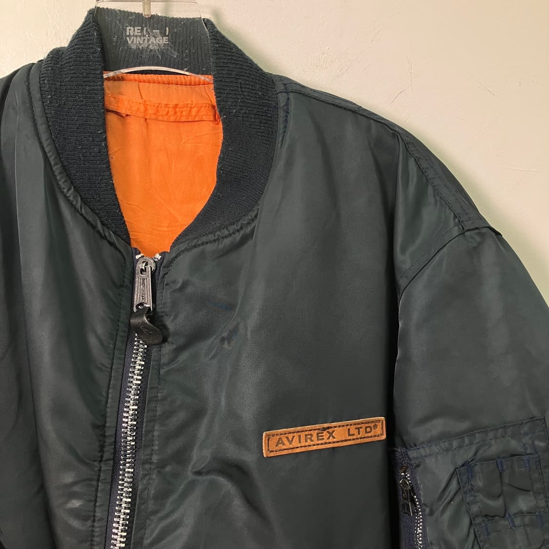 아비렉스 네이비 ma-1 항공 점퍼 L 상품이미지4