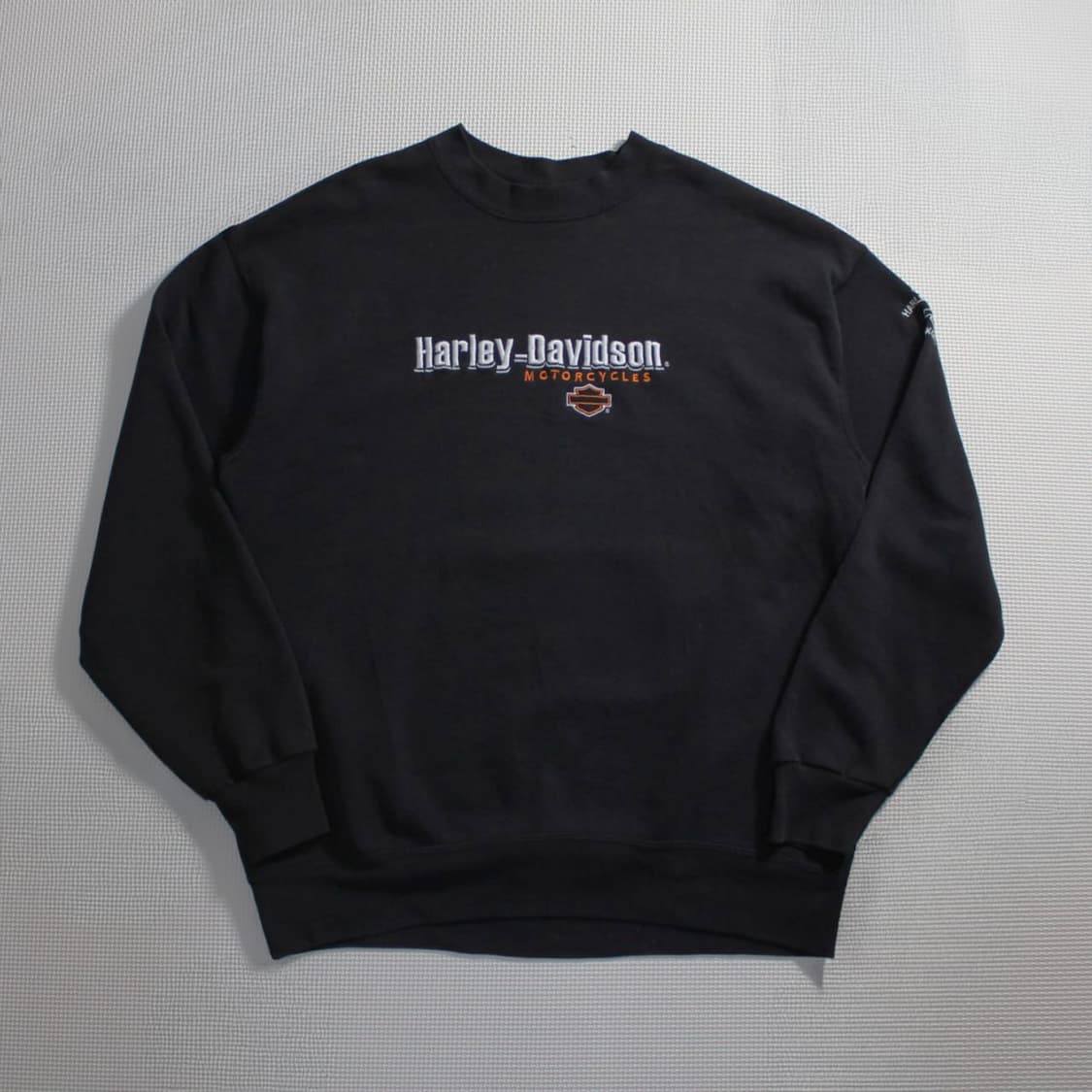 00's Harley-Davidson 할리 데이비슨 자수 기모 맨투맨 상품이미지1