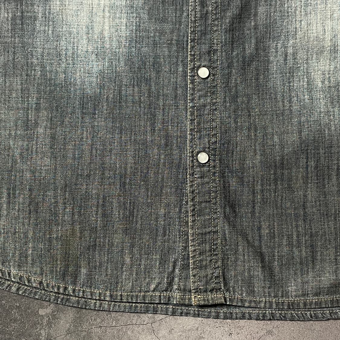 PAPER DENIM & CLOTH 그레이 데님 웨스턴셔츠 A00486 상품이미지4