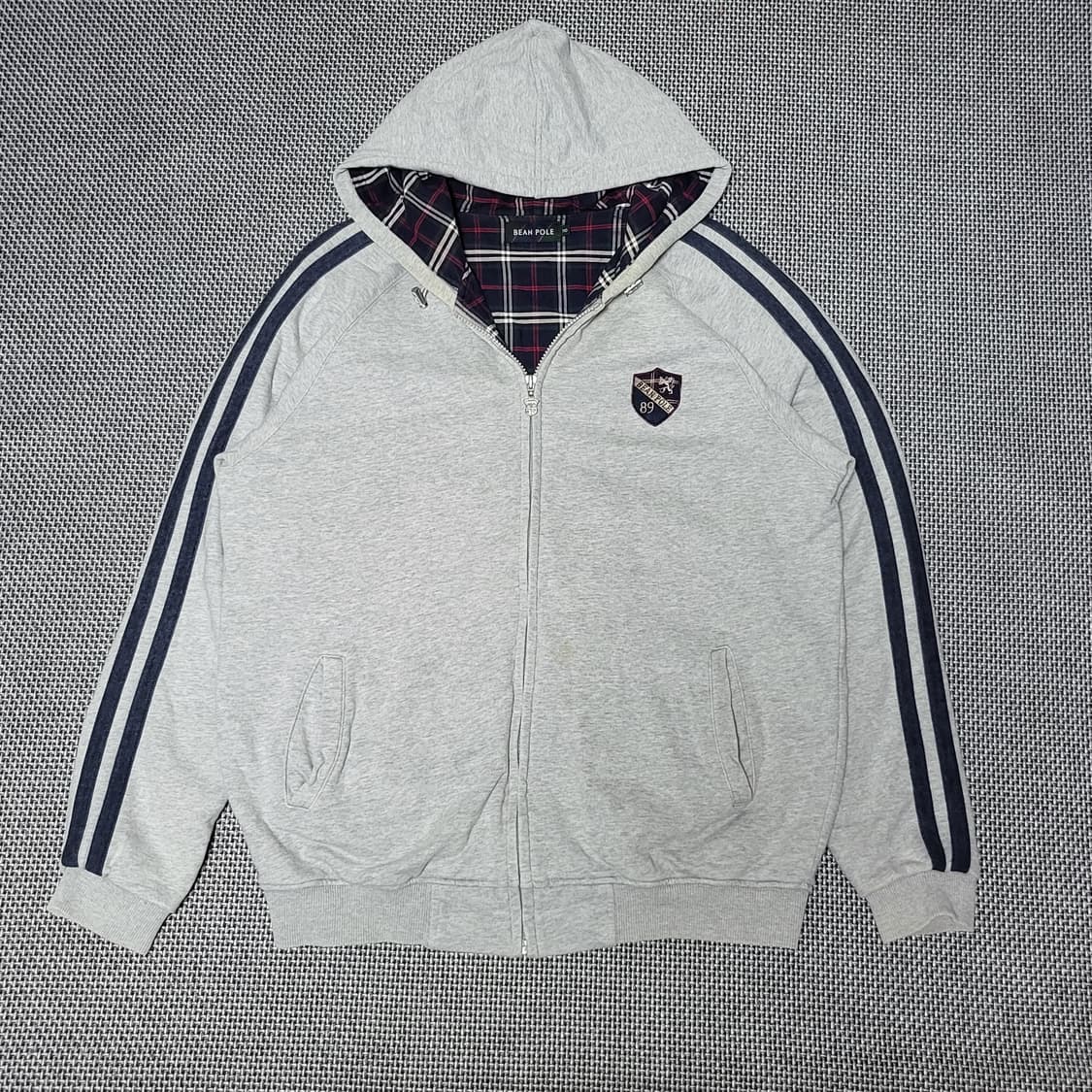 빈폴 올드스쿨 트랙 후드집업 그레이 (110) 상품이미지1