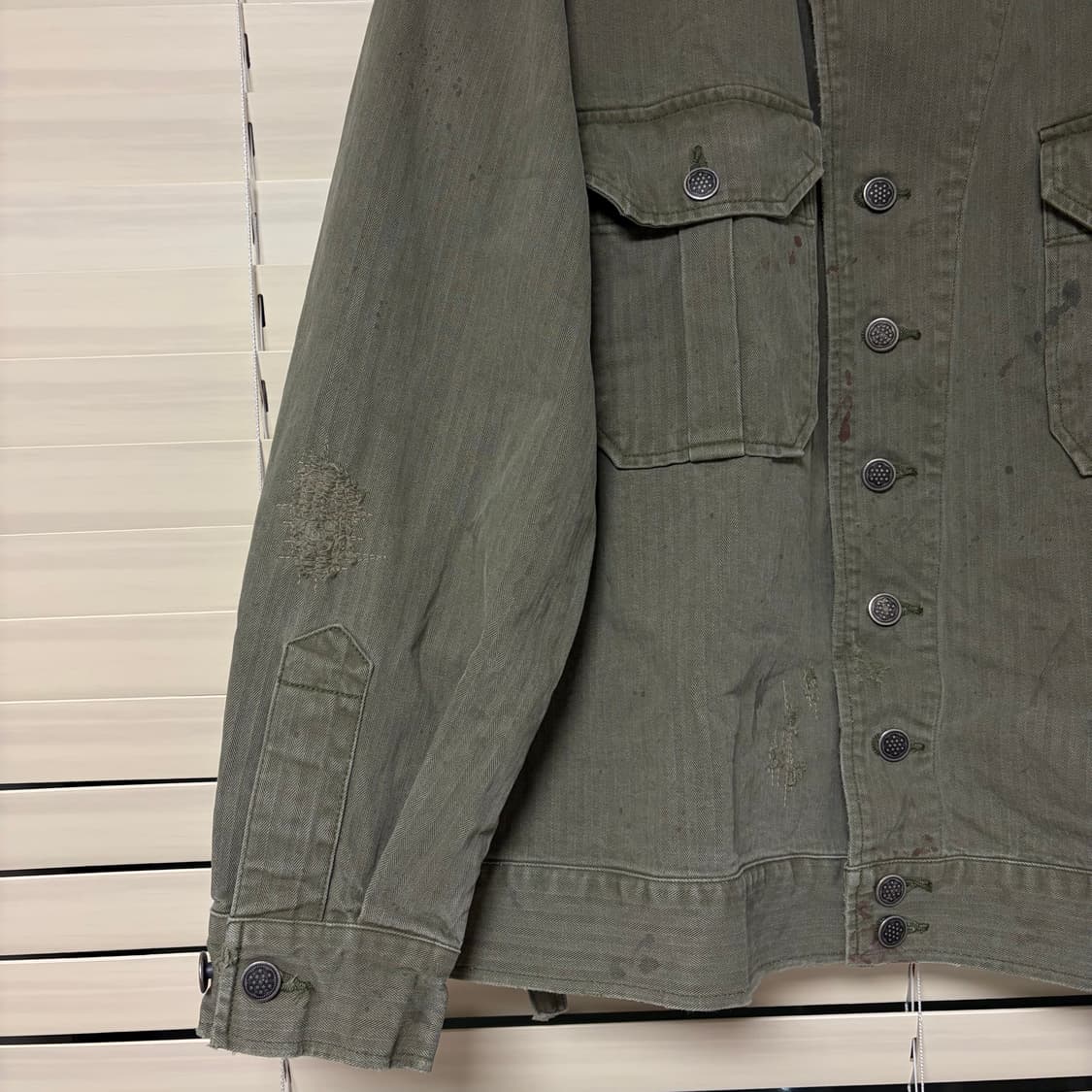 바우와우 24fw Bowwow M-41 HBT 보로 데님 자켓 M 상품이미지4