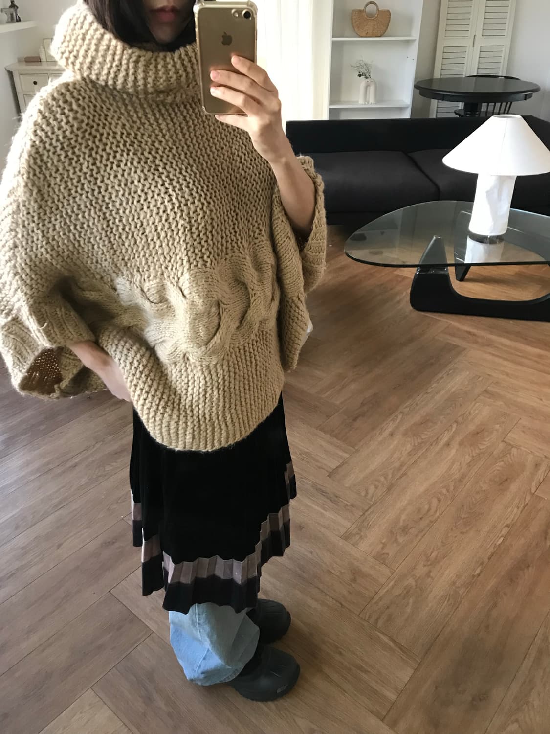 vintage turtle neck cape 상품이미지2